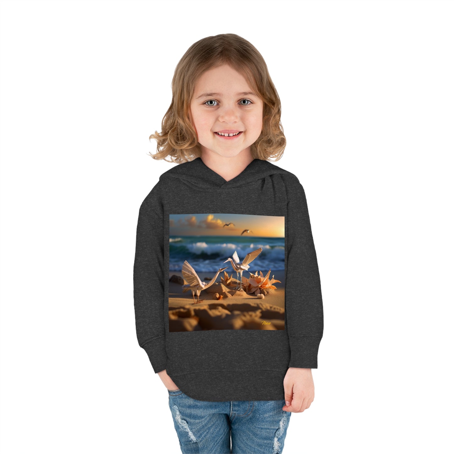 By The Seaside Series Print #3 Toddler Pullover Fleece Hoodie