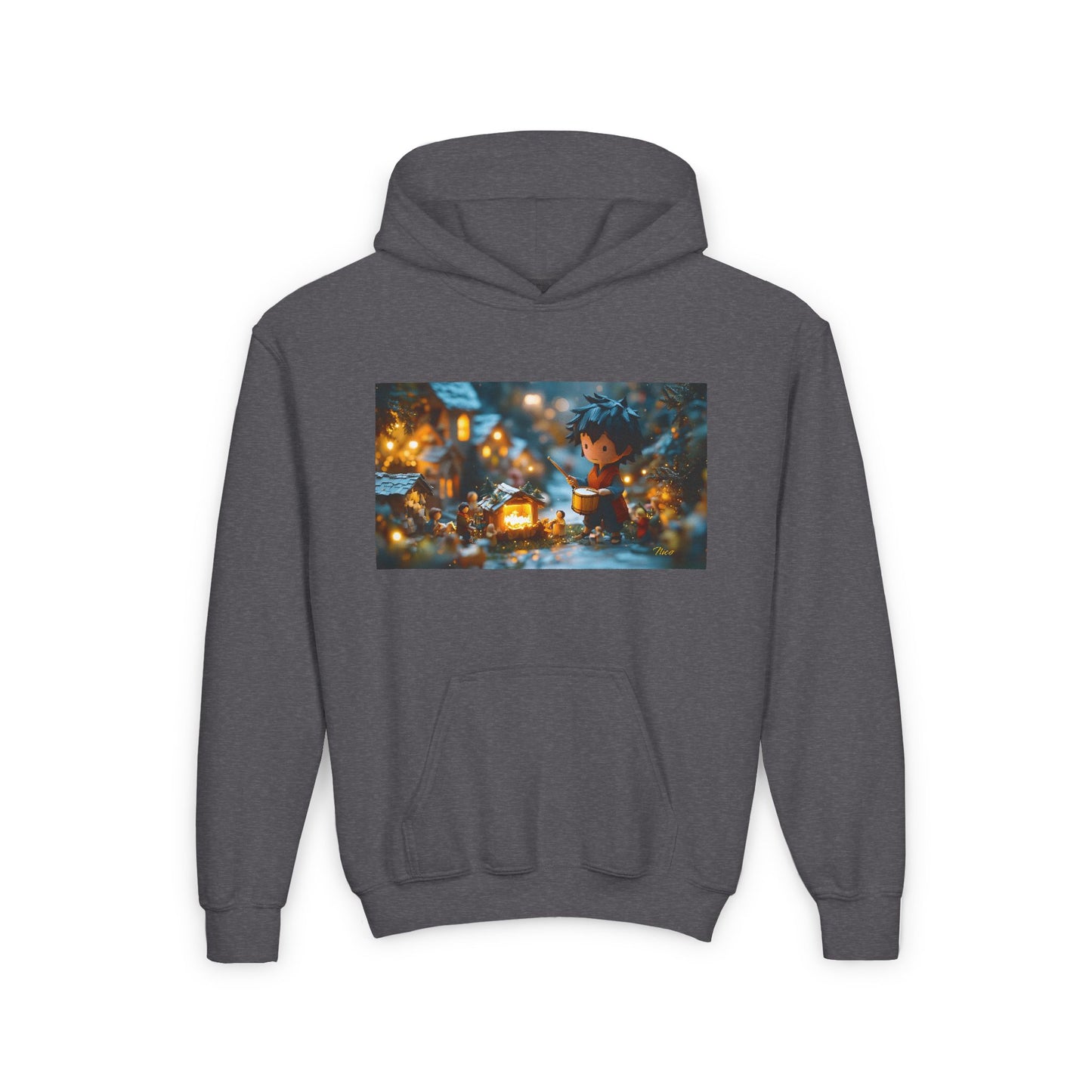 Chirstmas 2024 Series Print #8 Youth Heavy Blend Hooded Sweatshirt