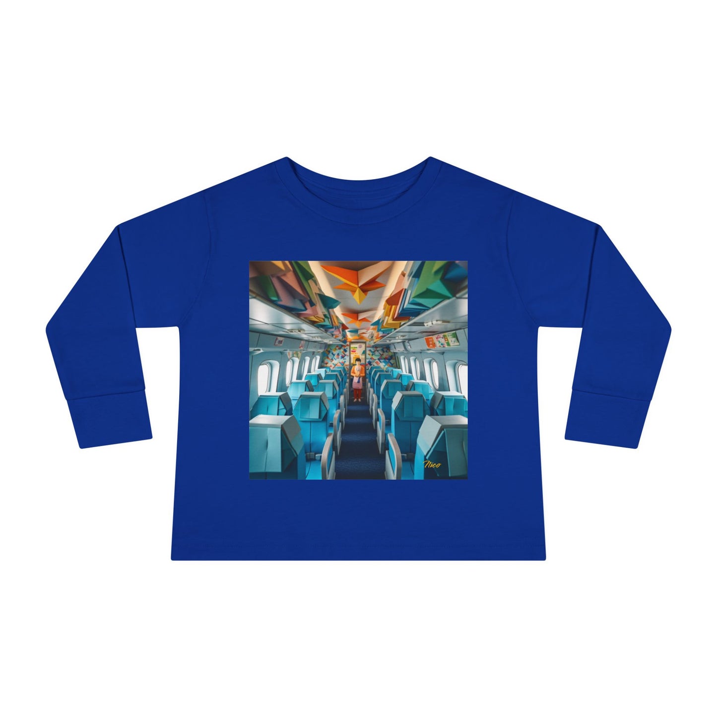 Big Ol' Jet Airliner Series Print #6 Toddler Long Sleeve Tee