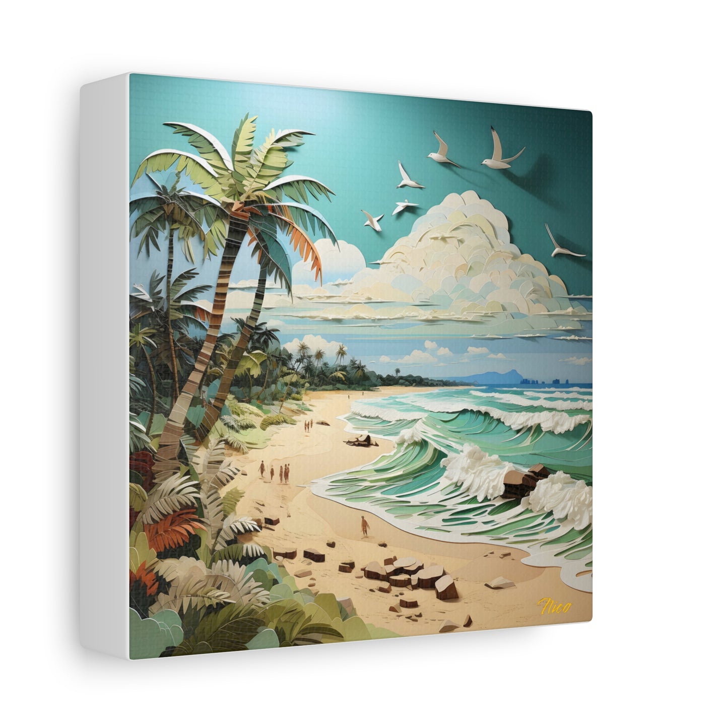 By The Seaside Series Print #2 - Streched Matte Canvas Print, 1.25" Thick