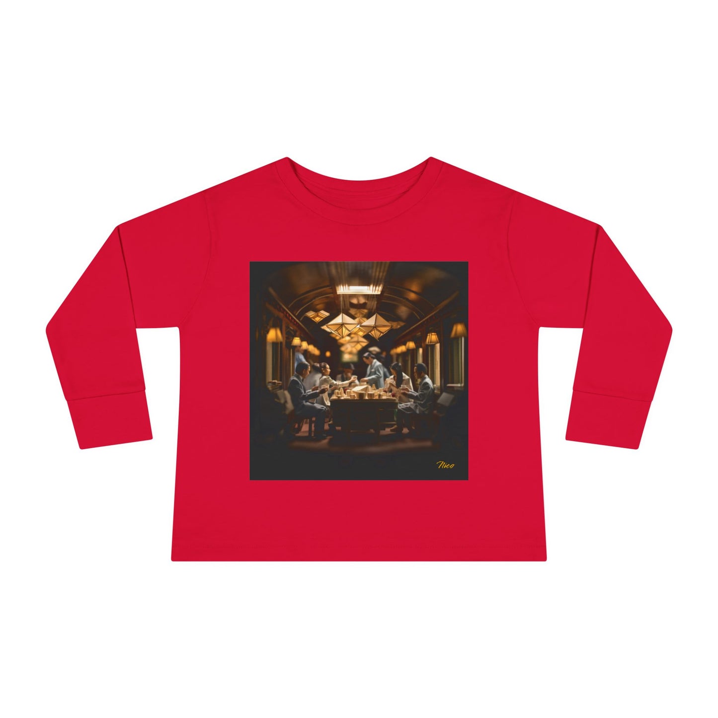 Orient Express Series Print #6 Toddler Long Sleeve Tee