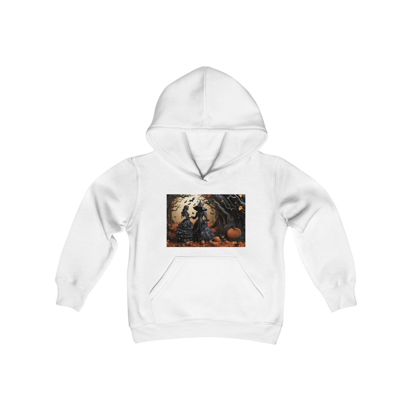 Halloween 2024 Series Print #9 Youth Heavy Blend Hooded Sweatshirt