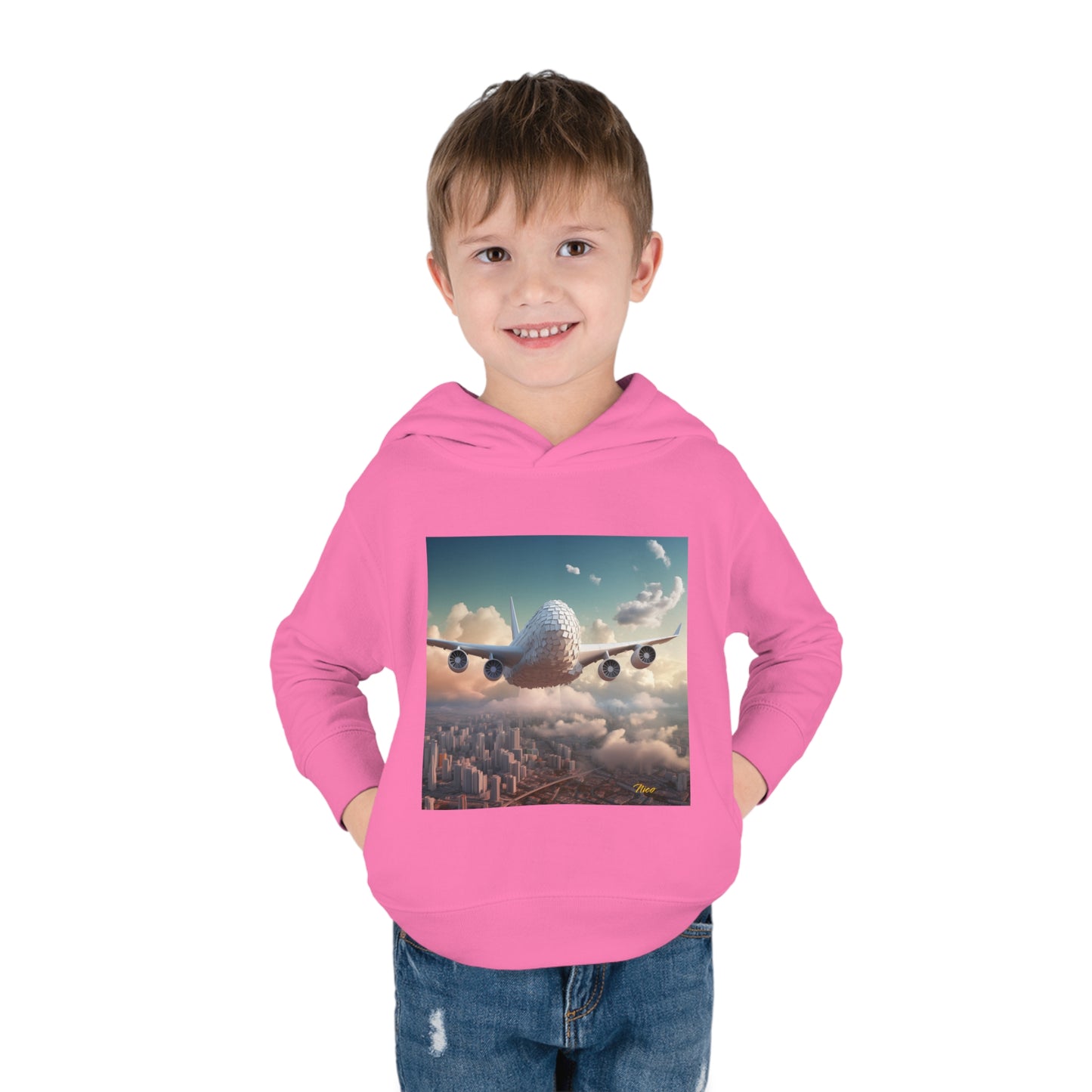 Frequent Flyer Miles Series Print #1 Toddler Pullover Fleece Hoodie