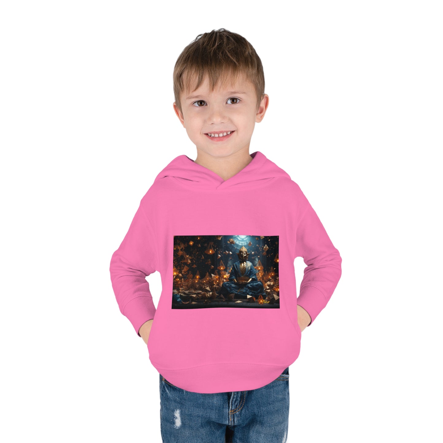 Ascending Buddah Series Print #1 Toddler Pullover Fleece Hoodie