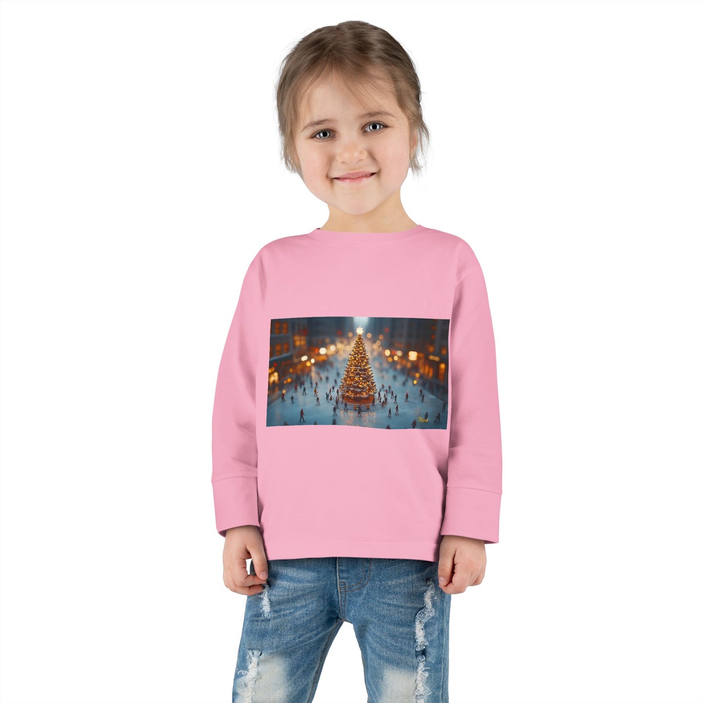 Chirstmas 2024 Series Print #7 Toddler Long Sleeve Tee