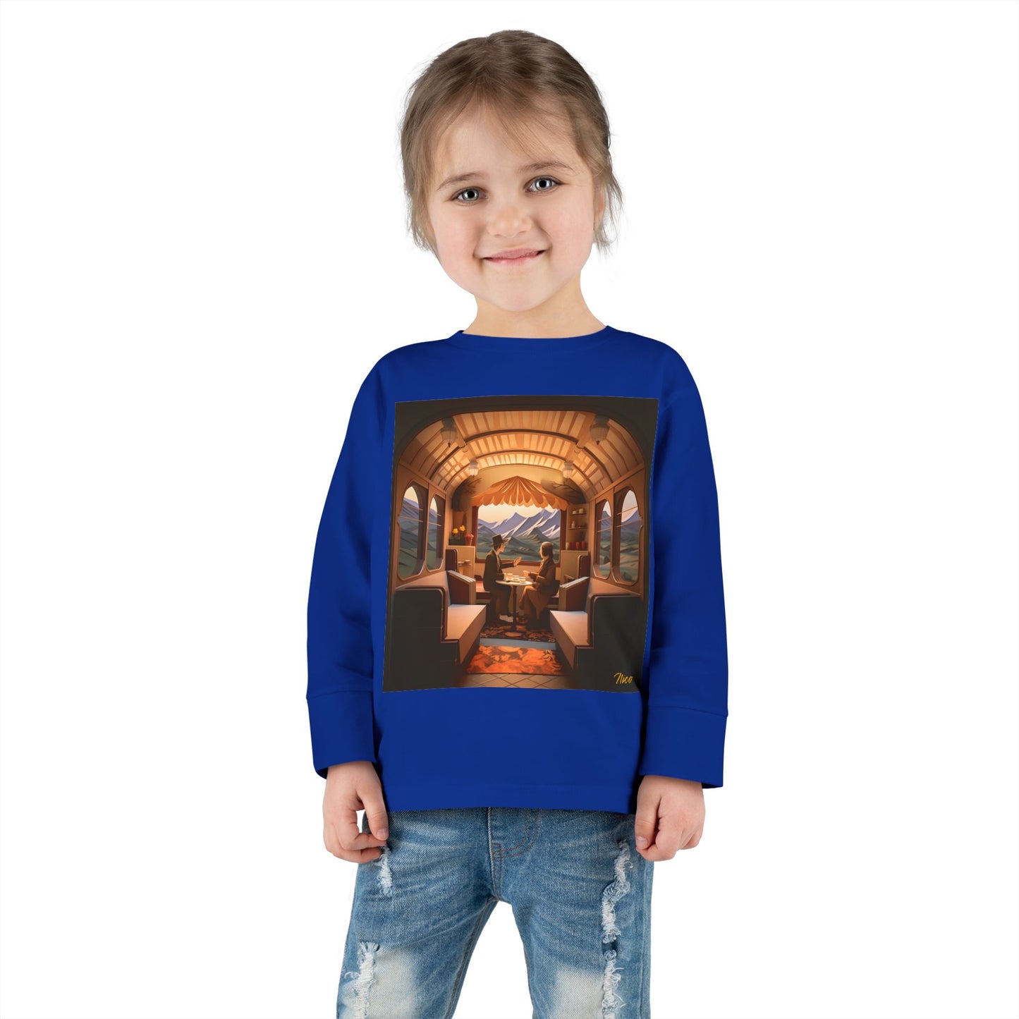 Orient Express Series Print #10 Toddler Long Sleeve Tee