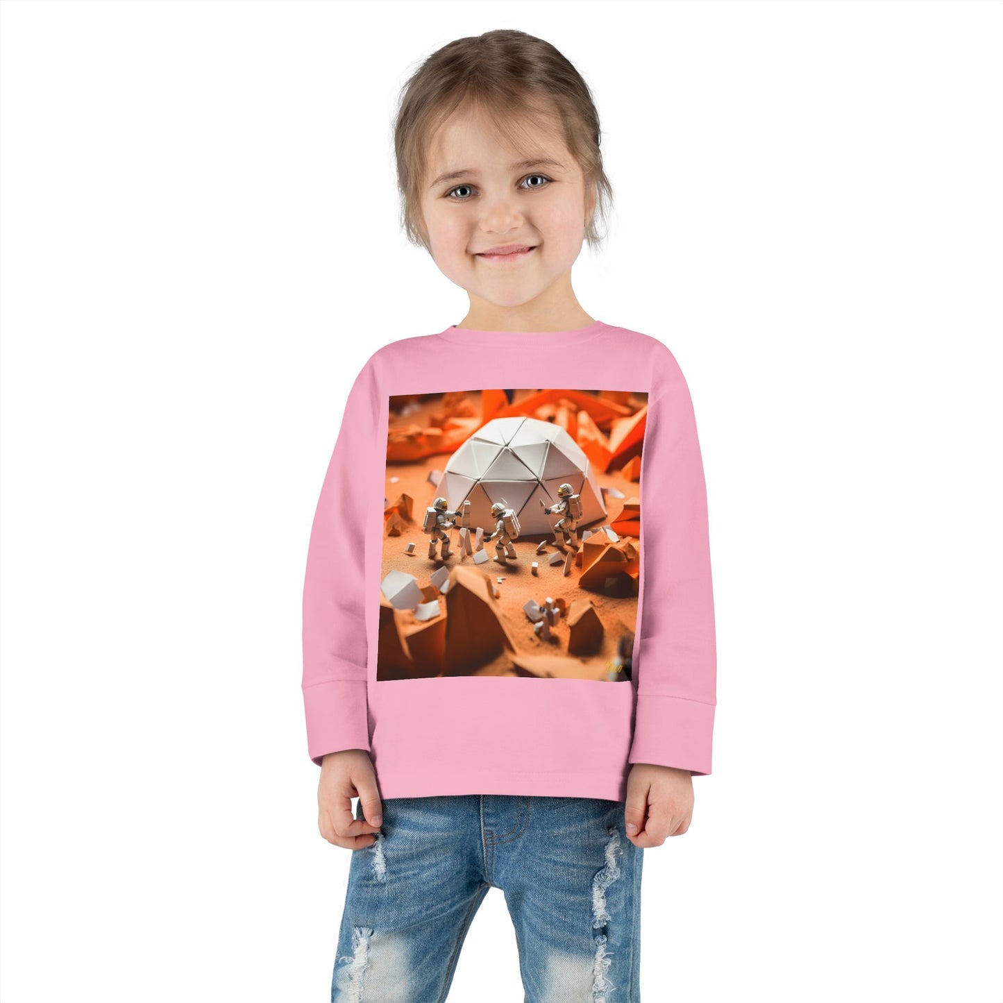 Elons' Dream Series Print #8 Toddler Long Sleeve Tee