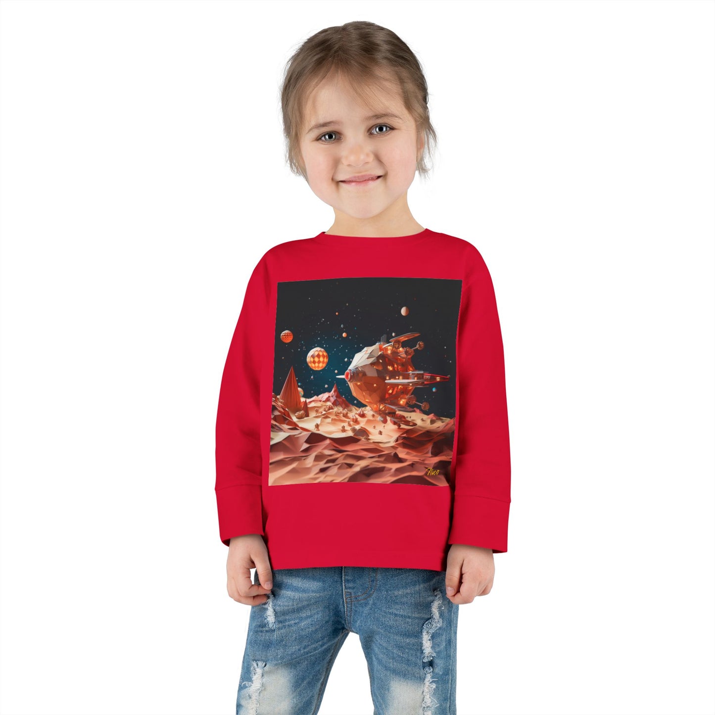 Elons' Dream Series Print #5 Toddler Long Sleeve Tee