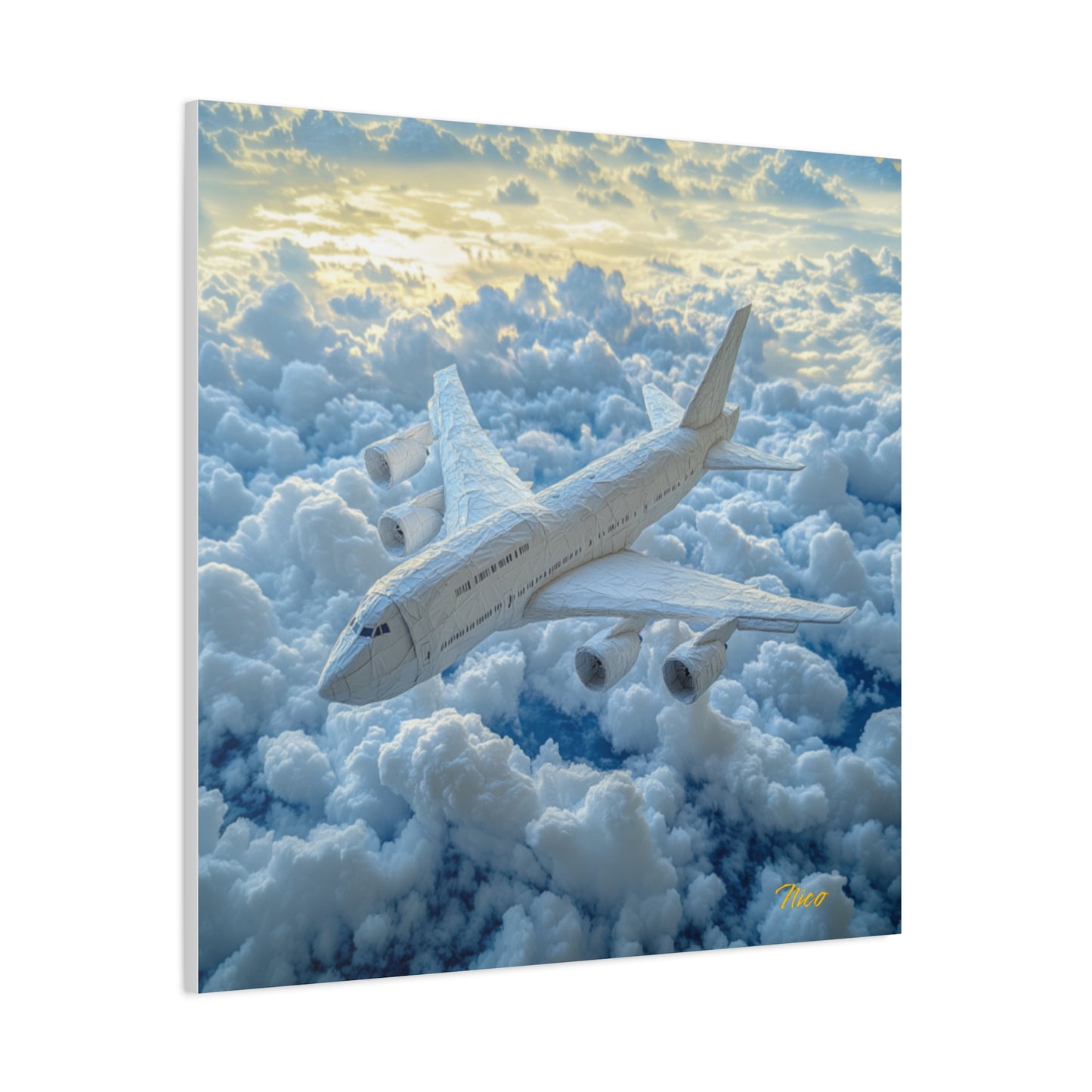 Frequent Flyer Miles Series Print #10 - Streched Matte Canvas Print, 1.25" Thick