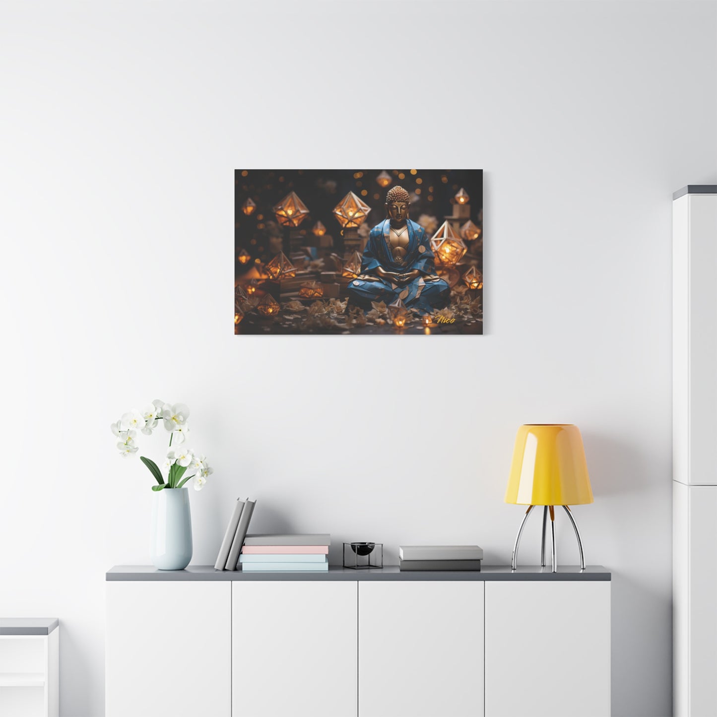 Ascending Buddha Series Print #3 - Streched Matte Canvas Print, 1.25" Thick