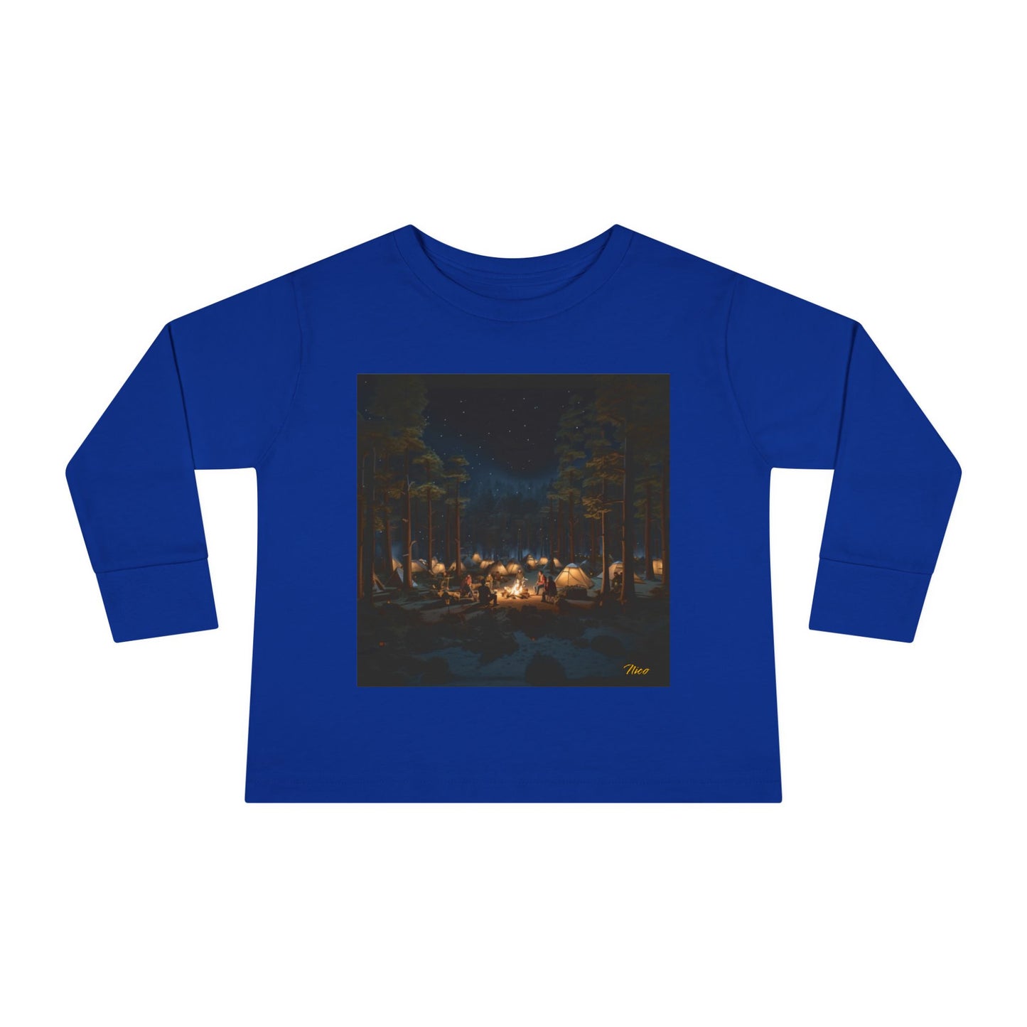 Under The Starry Skies Series Print #5 Toddler Long Sleeve Tee