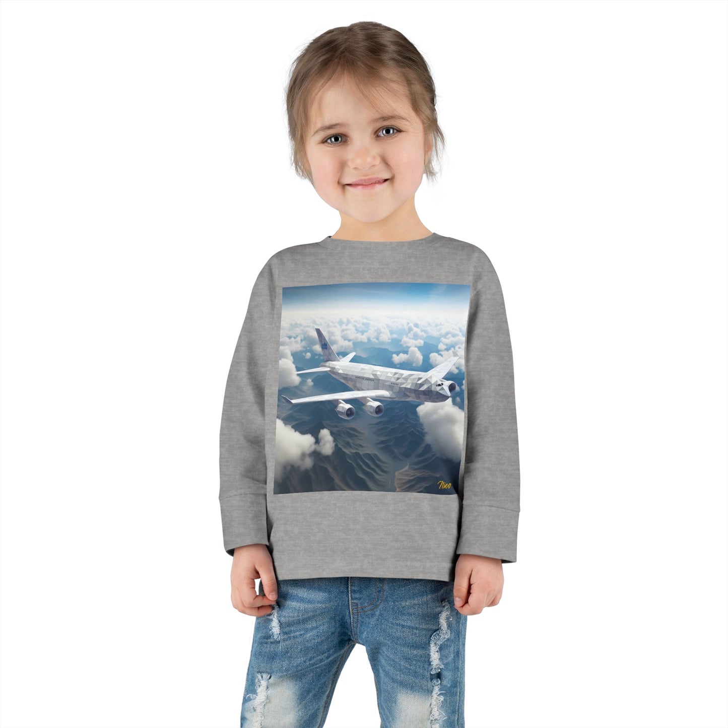 Big Ol' Jet Airliner Series Print #7 Toddler Long Sleeve Tee