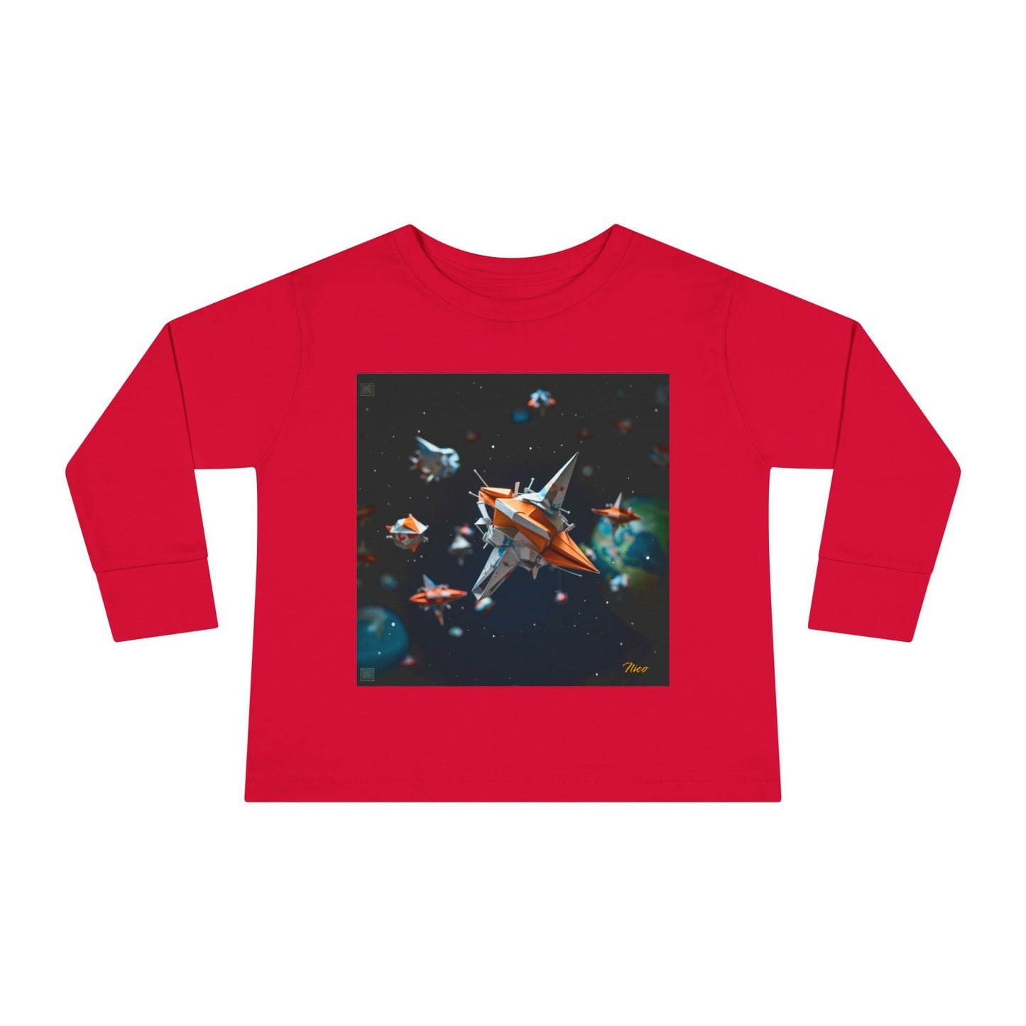 Elons' Dream Series Print #1 Toddler Long Sleeve Tee