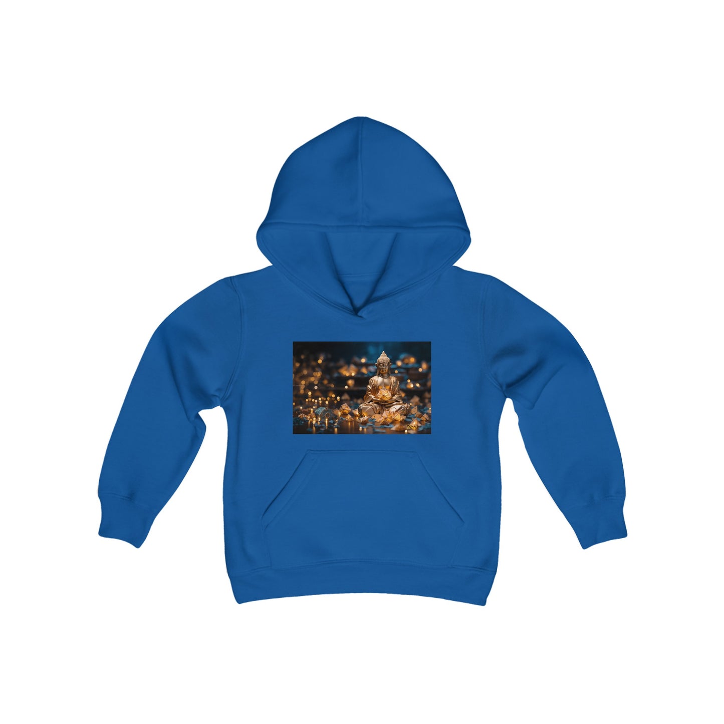 Ascending Buddah Series Print #9 Youth Heavy Blend Hooded Sweatshirt