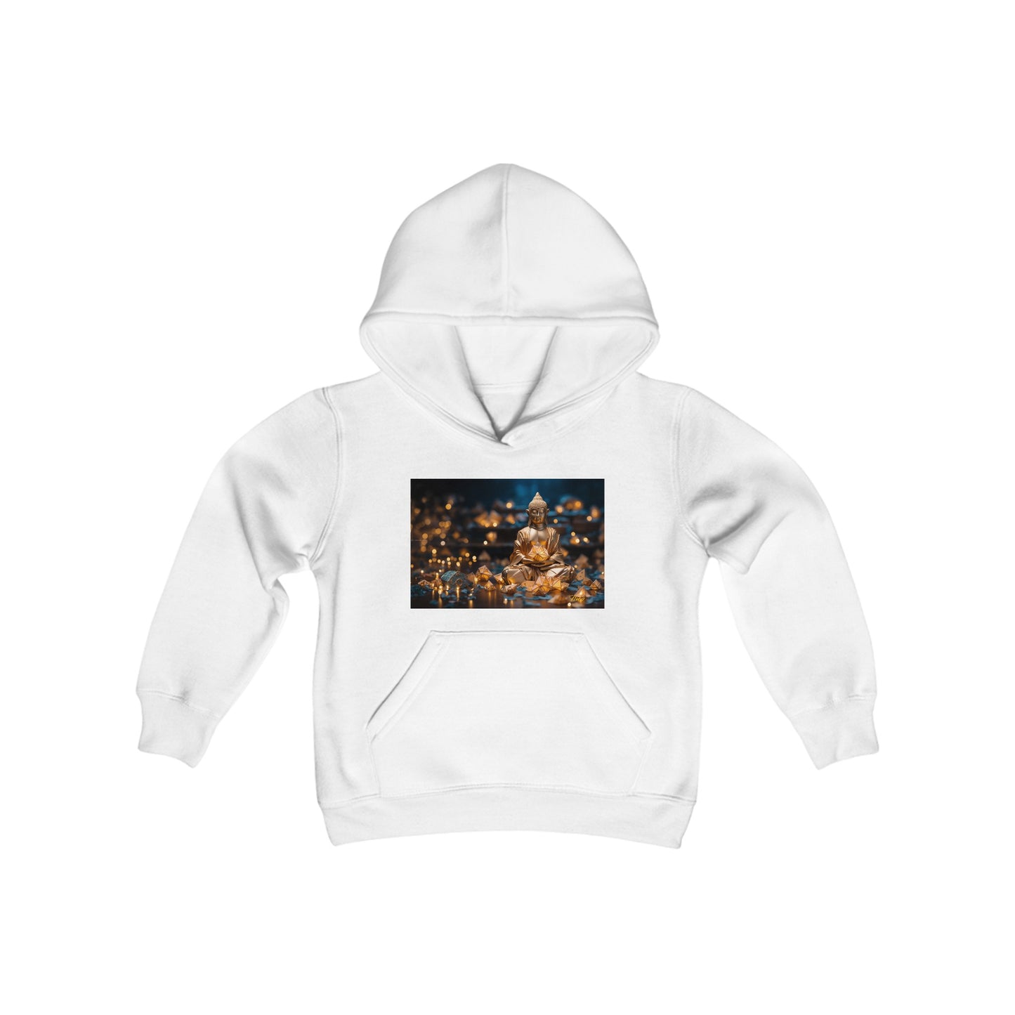 Ascending Buddah Series Print #9 Youth Heavy Blend Hooded Sweatshirt