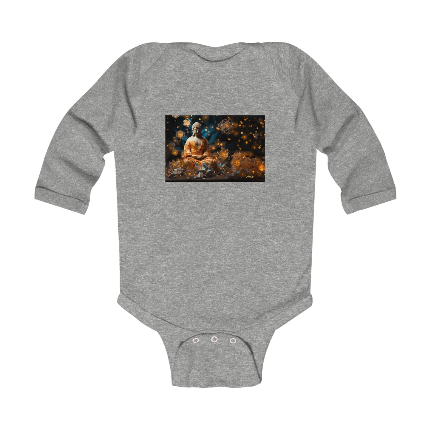 Ascending Buddah Series Print #8 Infant Long Sleeve Bodysuit