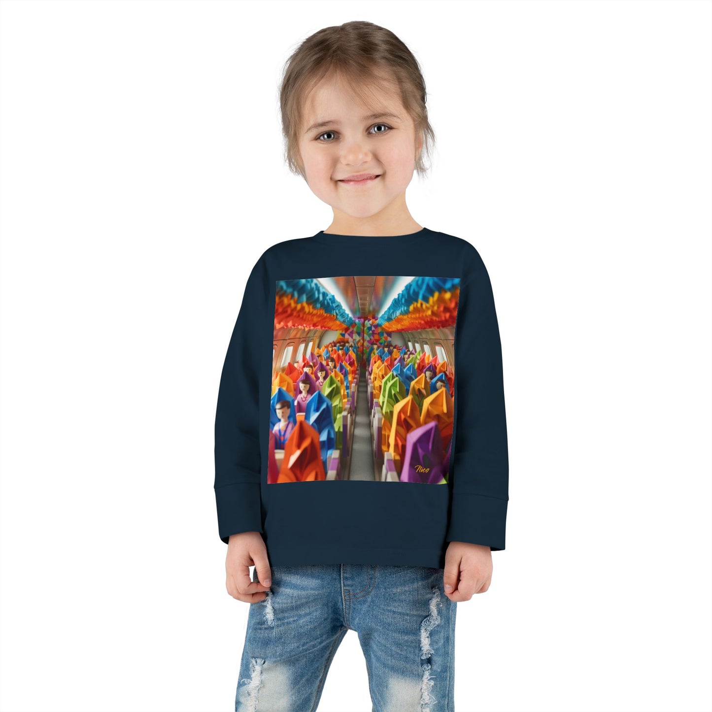 Big Ol' Jet Airliner Series Print #8 Toddler Long Sleeve Tee