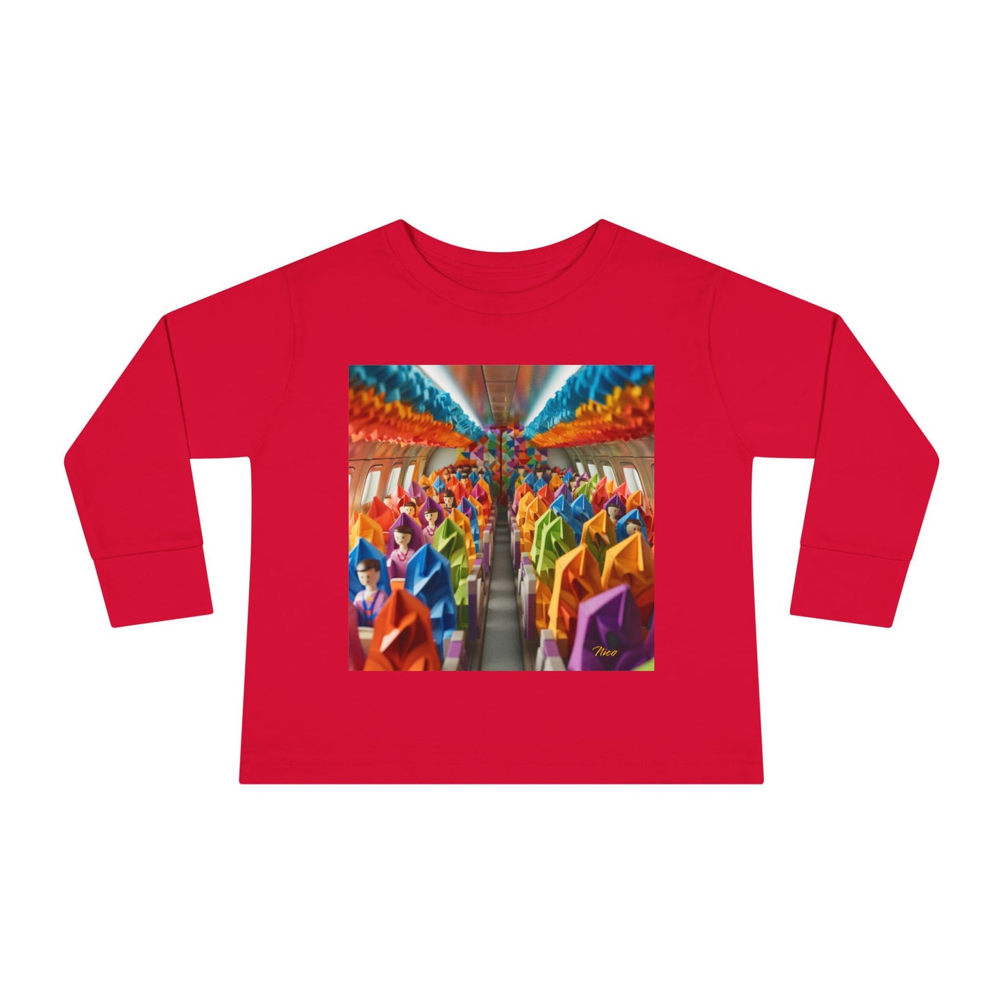 Big Ol' Jet Airliner Series Print #8 Toddler Long Sleeve Tee