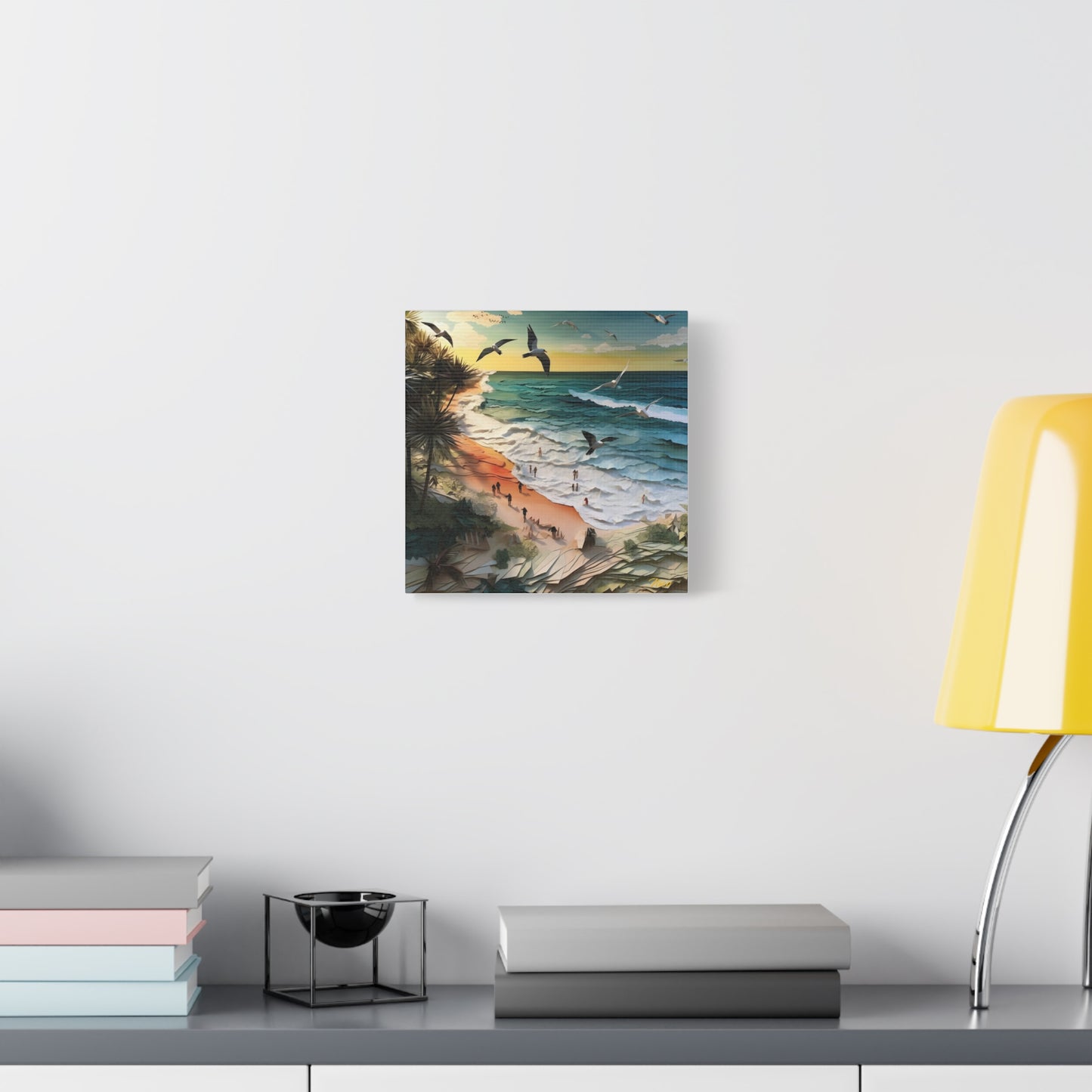 By The Seaside Series Print #6 - Streched Matte Canvas Print, 1.25" Thick