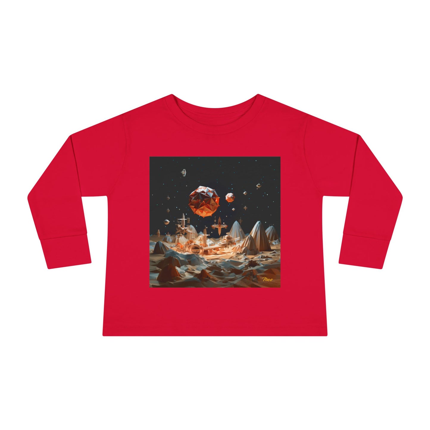 Elons' Dream Series Print #7 Toddler Long Sleeve Tee