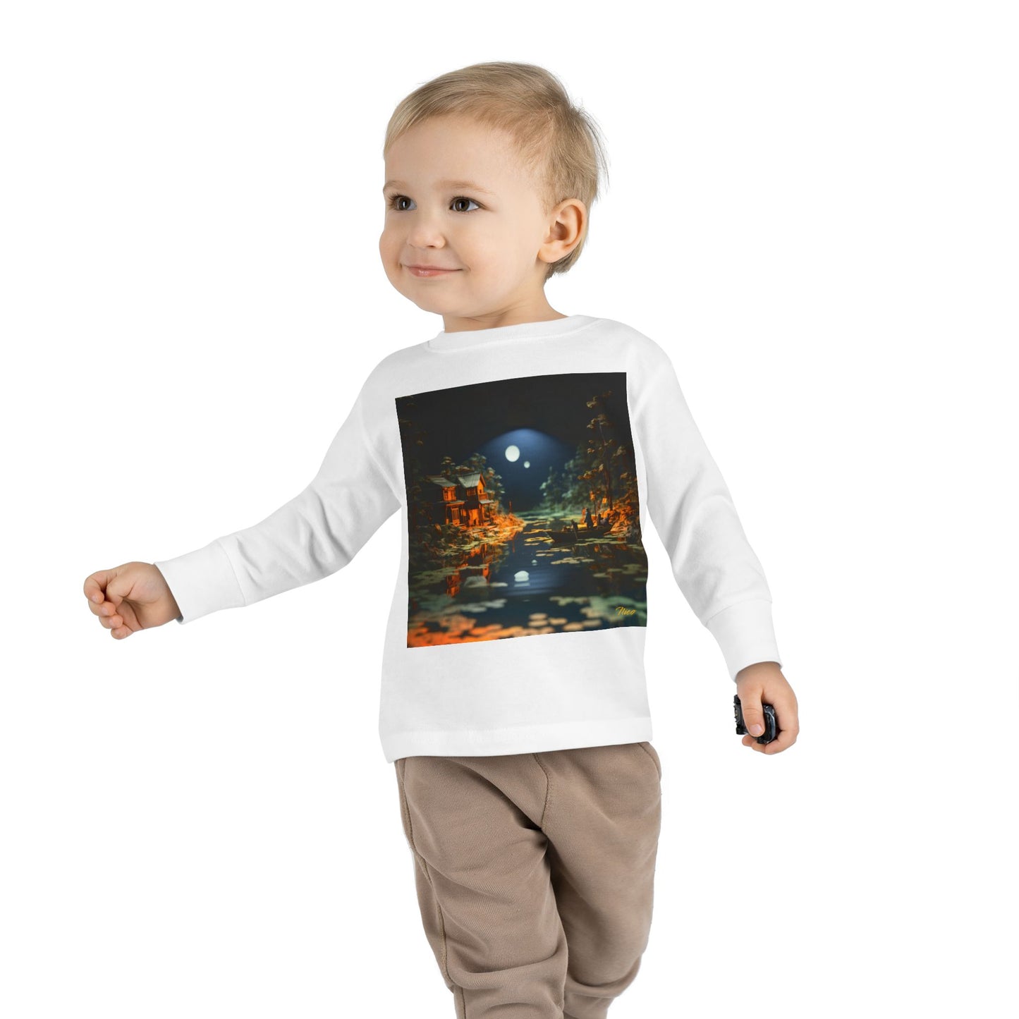 Born On A Bayou Series Print #3 Toddler Long Sleeve Tee