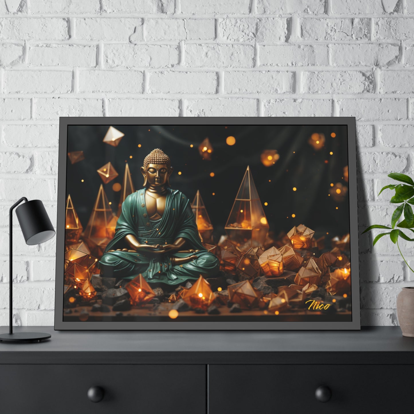 Ascending Buddha Series Print #4 - Framed Fine Art Paper Print