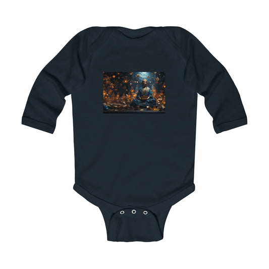 Ascending Buddah Series Print #1 Infant Long Sleeve Bodysuit