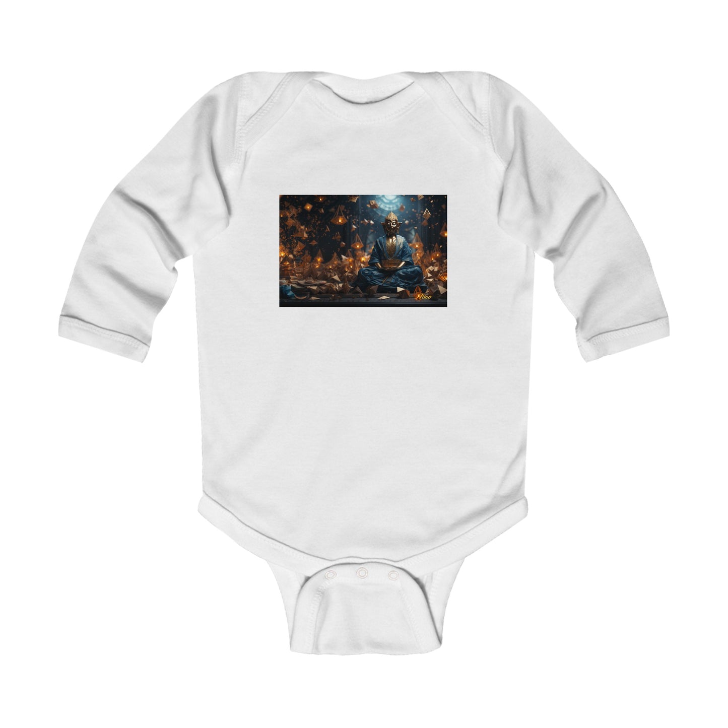 Ascending Buddah Series Print #1 Infant Long Sleeve Bodysuit