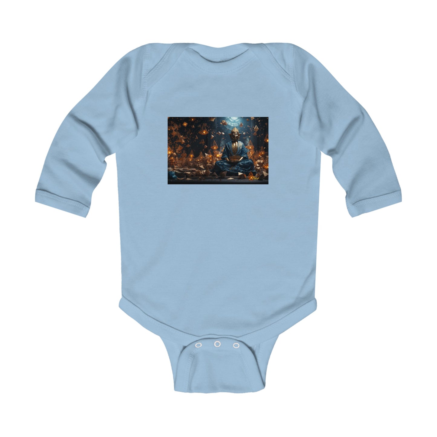 Ascending Buddah Series Print #1 Infant Long Sleeve Bodysuit