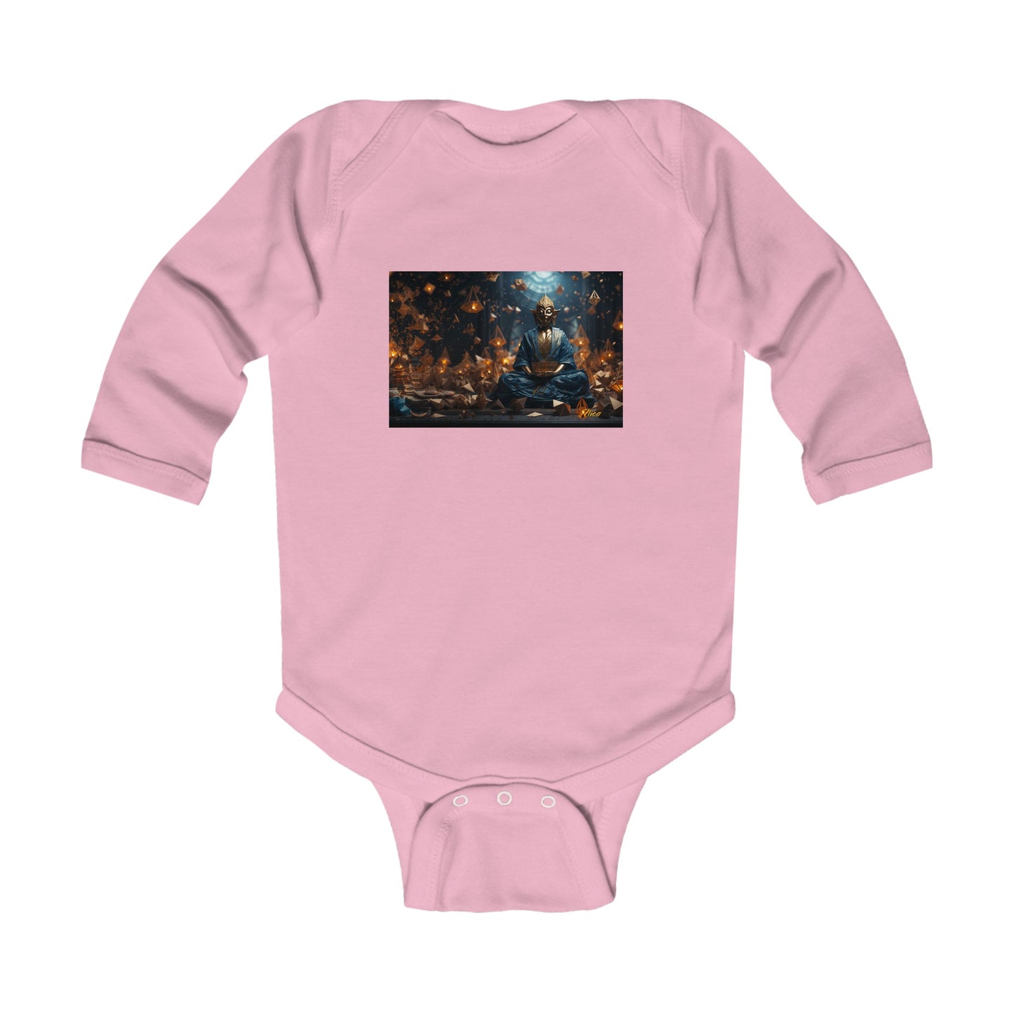 Ascending Buddah Series Print #1 Infant Long Sleeve Bodysuit