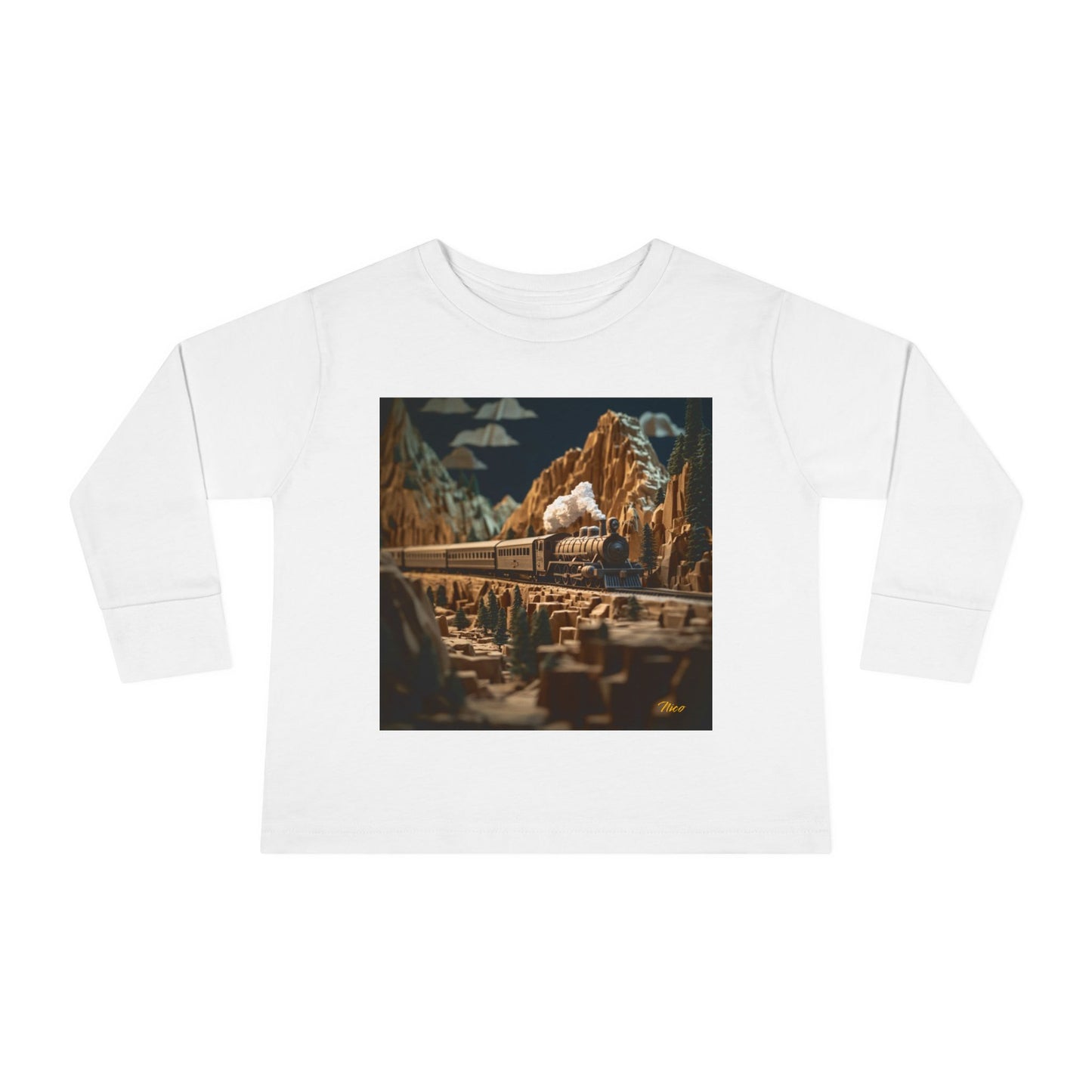 Orient Express Series Print #9 Toddler Long Sleeve Tee