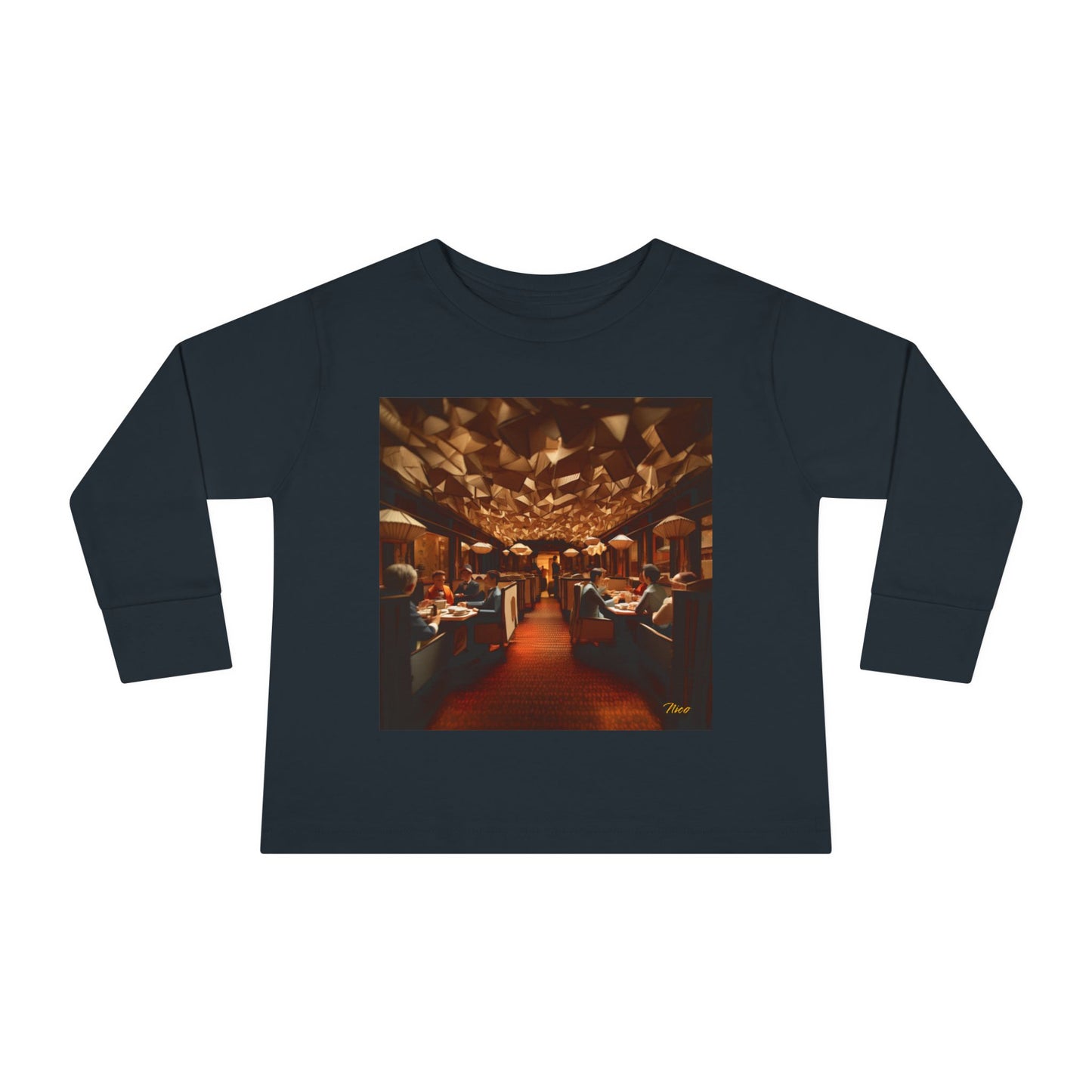 Orient Express Series Print #2 Toddler Long Sleeve Tee