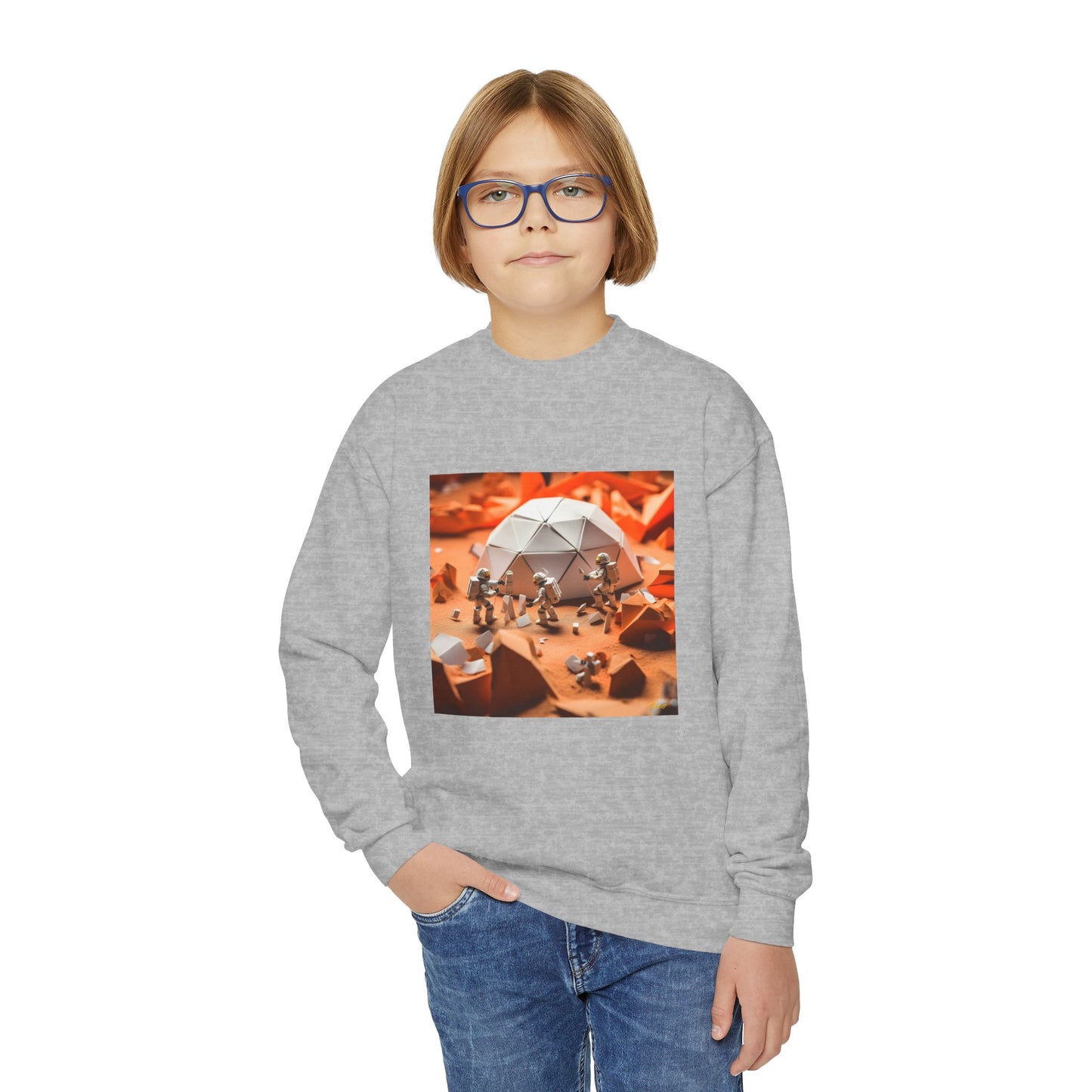 Elons' Dream Series Print #8 Youth Crewneck Sweatshirt