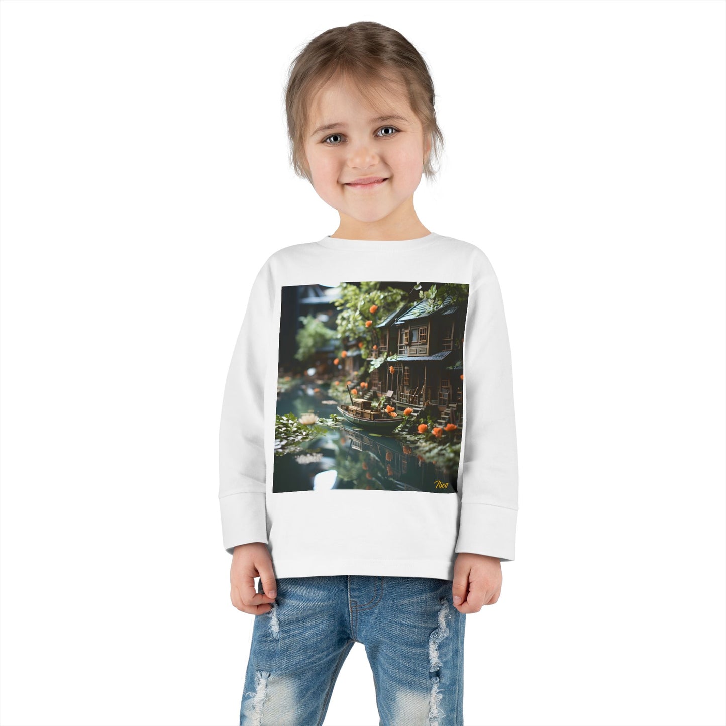 Born On A Bayou Series Print #9 Toddler Long Sleeve Tee