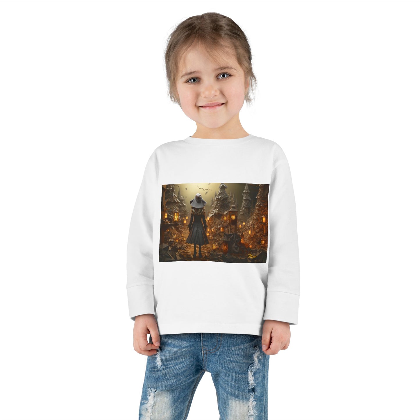 Halloween 2024 Series Print #3 Toddler Long Sleeve Tee