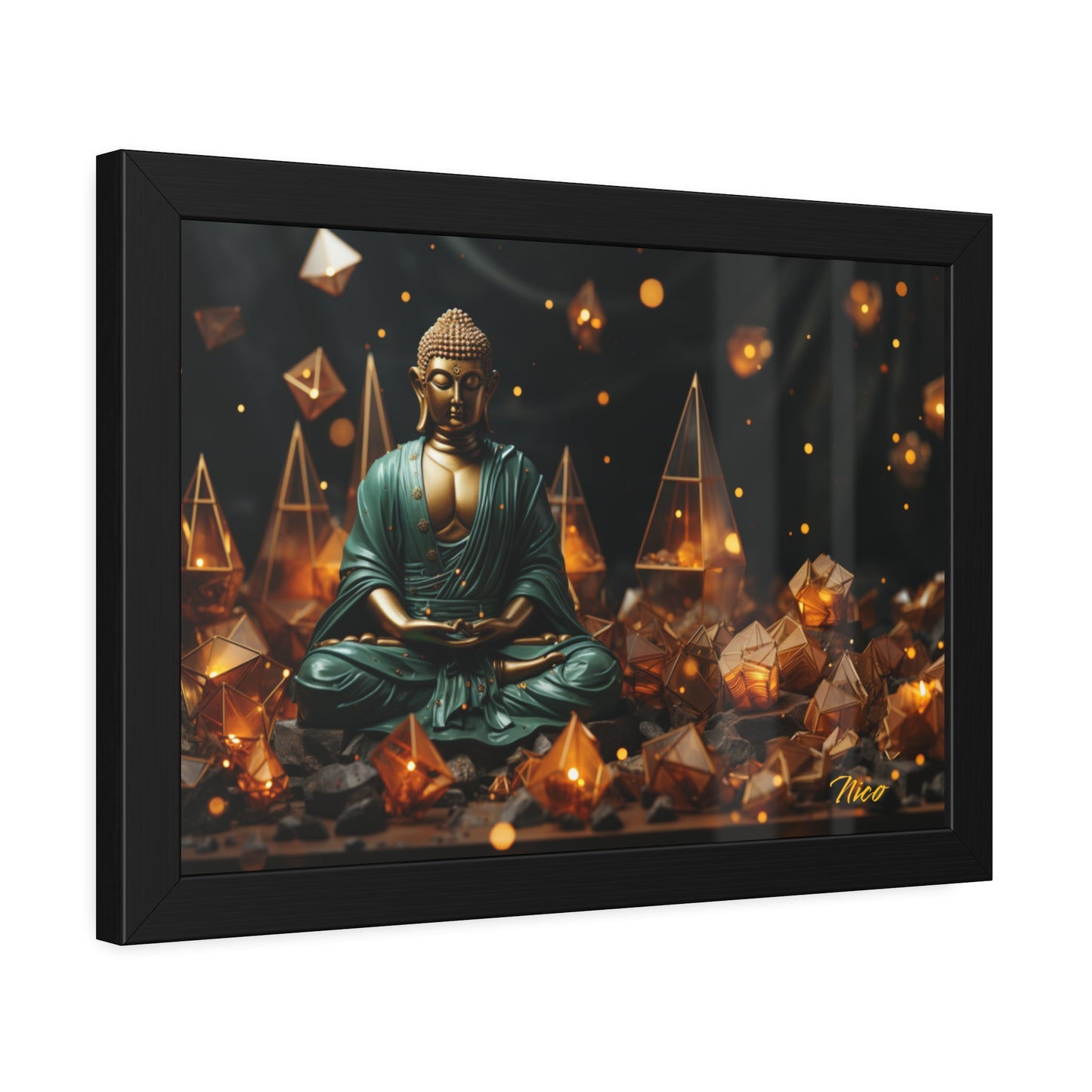 Ascending Buddha Series Print #4 - Framed Fine Art Paper Print