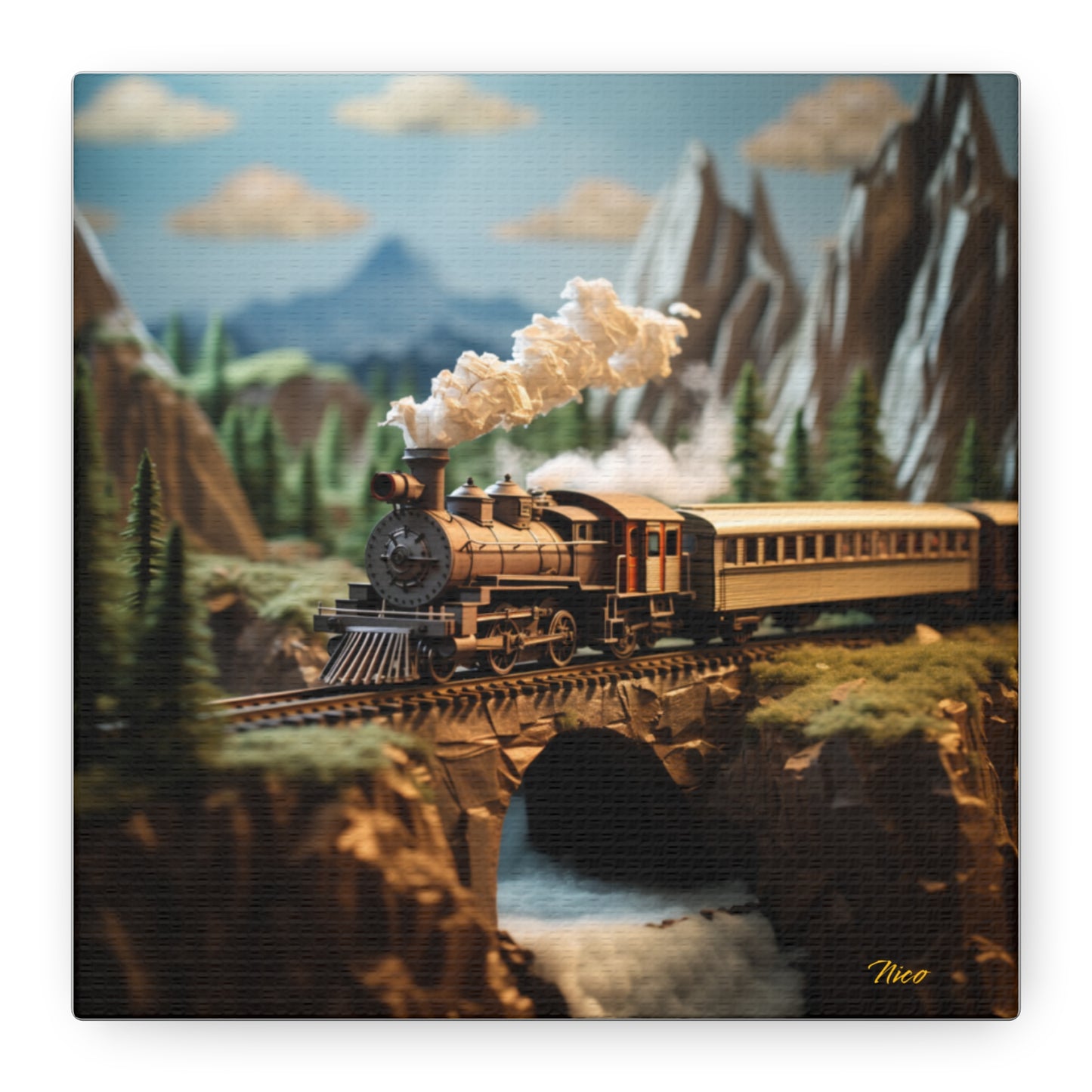 Orient Express Series Print #5 - Streched Matte Canvas Print, 1.25" Thick