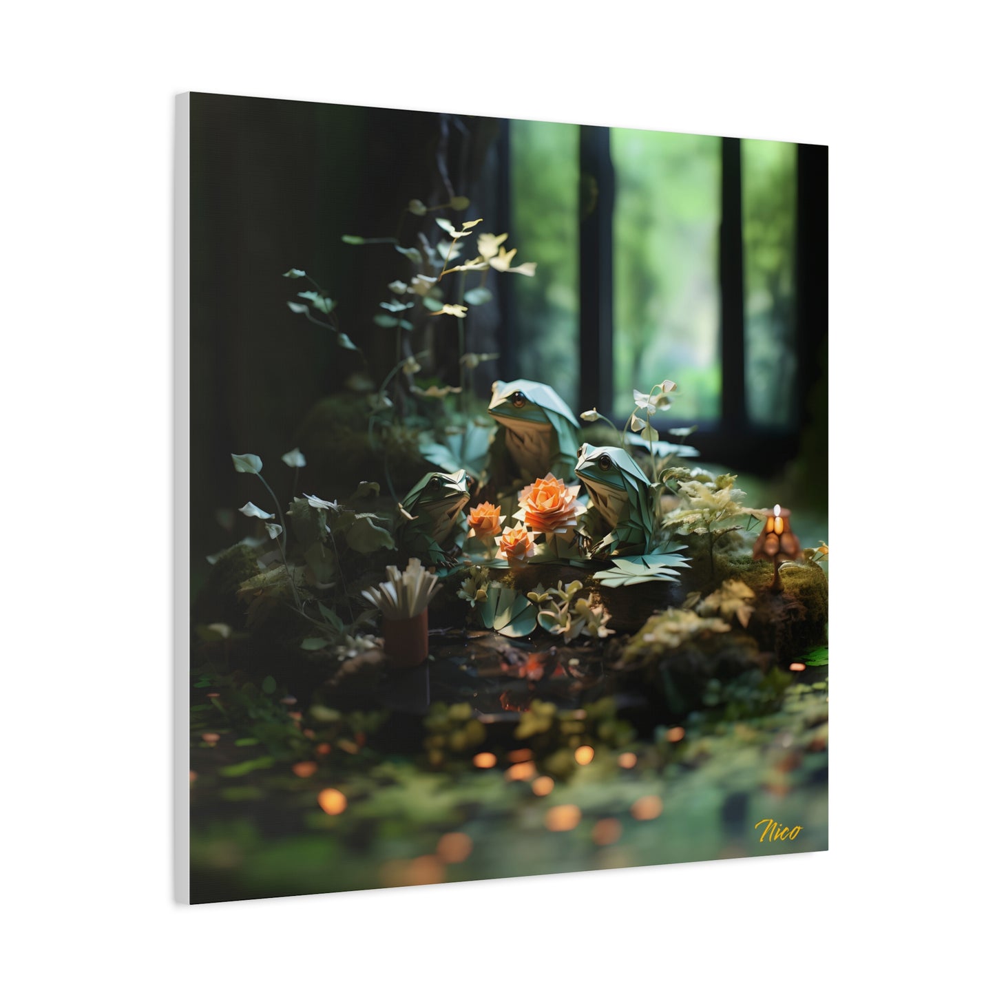 Relaxing By The Brook Series Print #1 - Streched Matte Canvas Print, 1.25" Thick