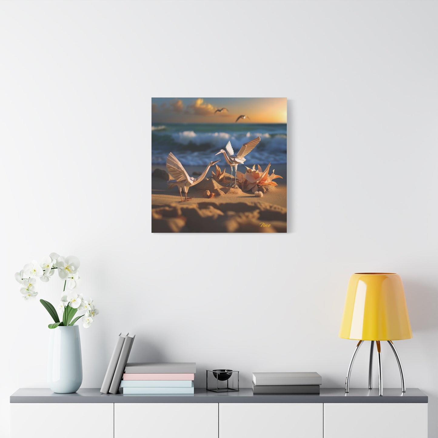 By The Seaside Series Print #3 - Streched Matte Canvas Print, 1.25" Thick