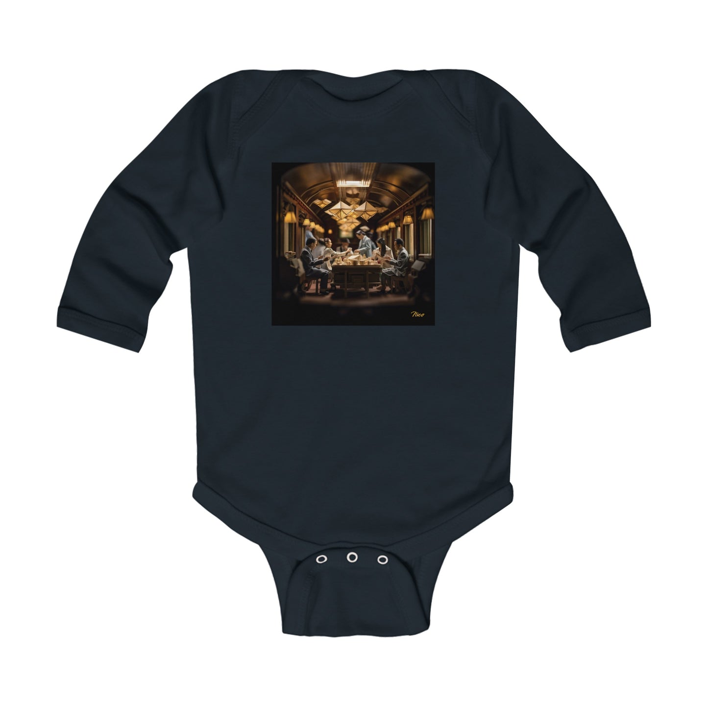 Orient Express Series Print #6 Infant Long Sleeve Bodysuit