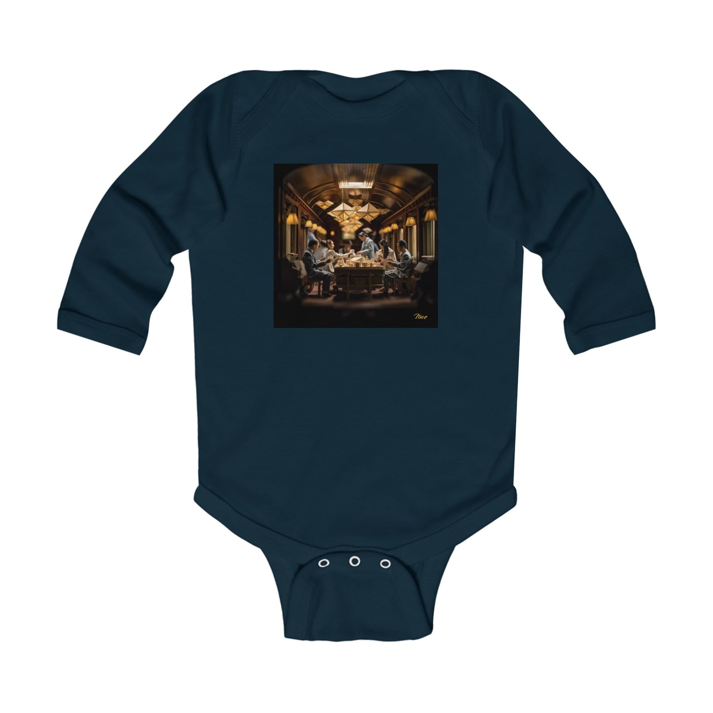 Orient Express Series Print #6 Infant Long Sleeve Bodysuit