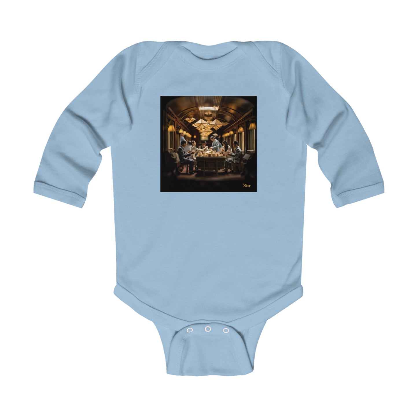 Orient Express Series Print #6 Infant Long Sleeve Bodysuit