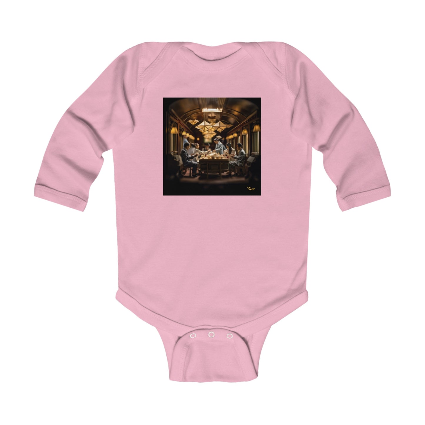 Orient Express Series Print #6 Infant Long Sleeve Bodysuit