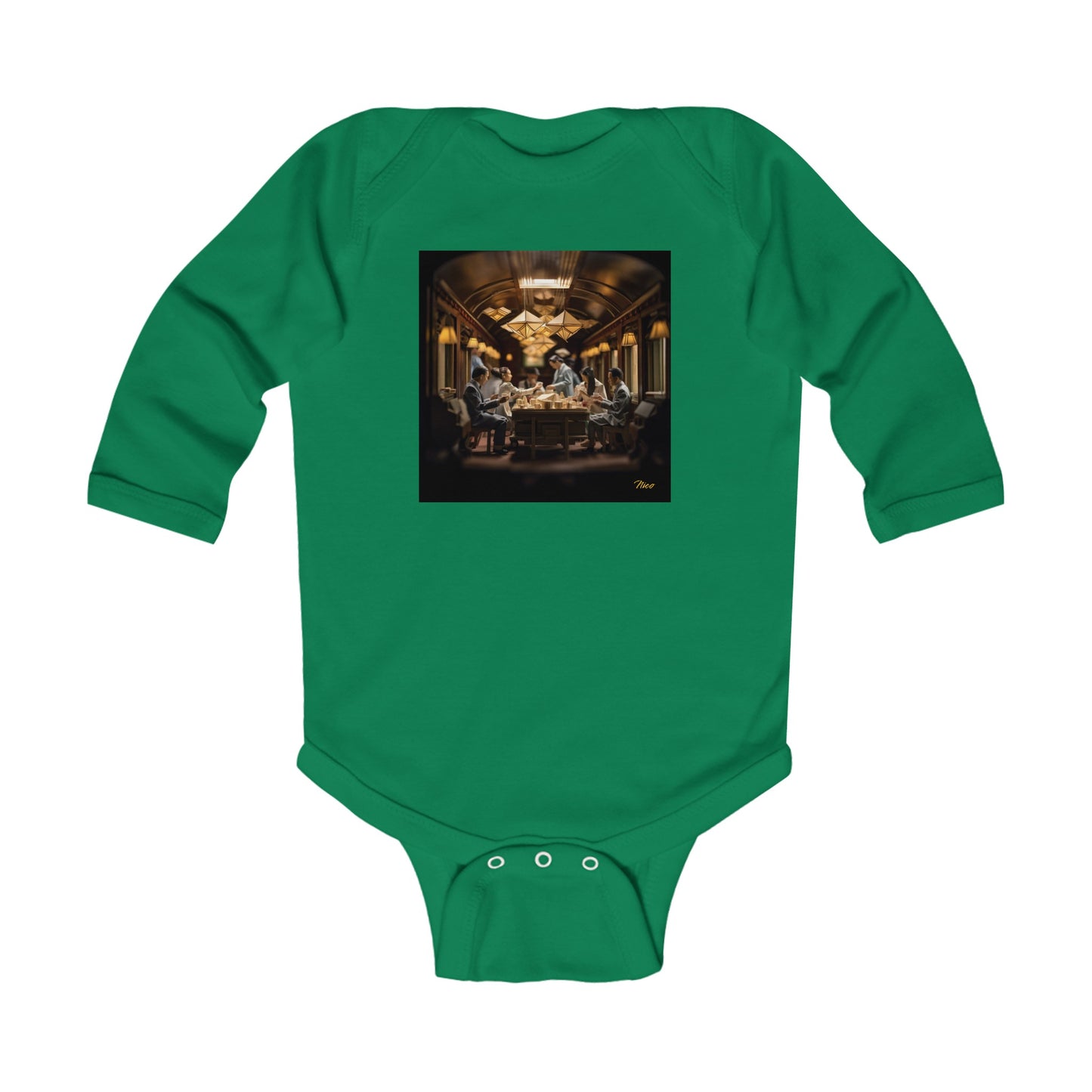 Orient Express Series Print #6 Infant Long Sleeve Bodysuit