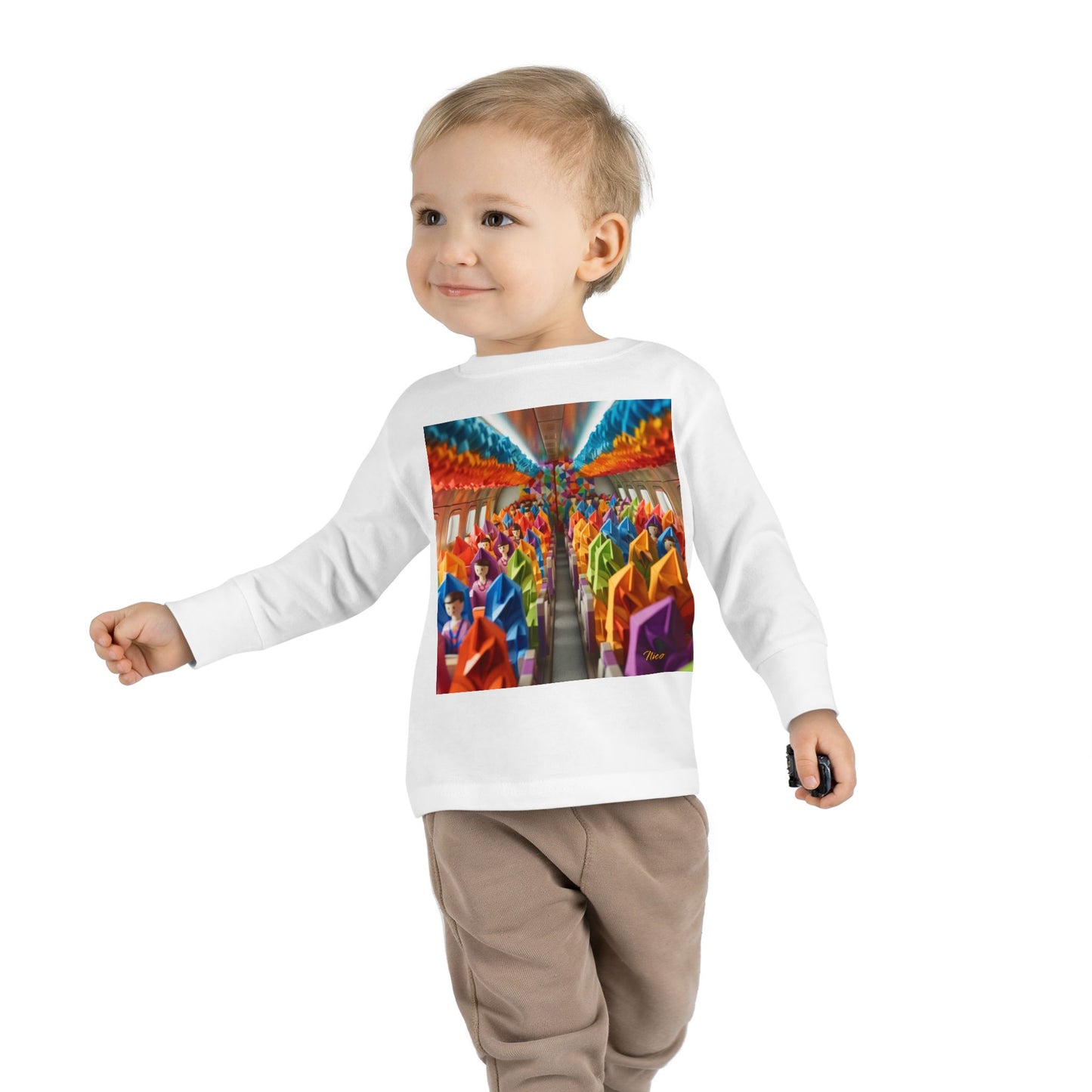 Big Ol' Jet Airliner Series Print #8 Toddler Long Sleeve Tee