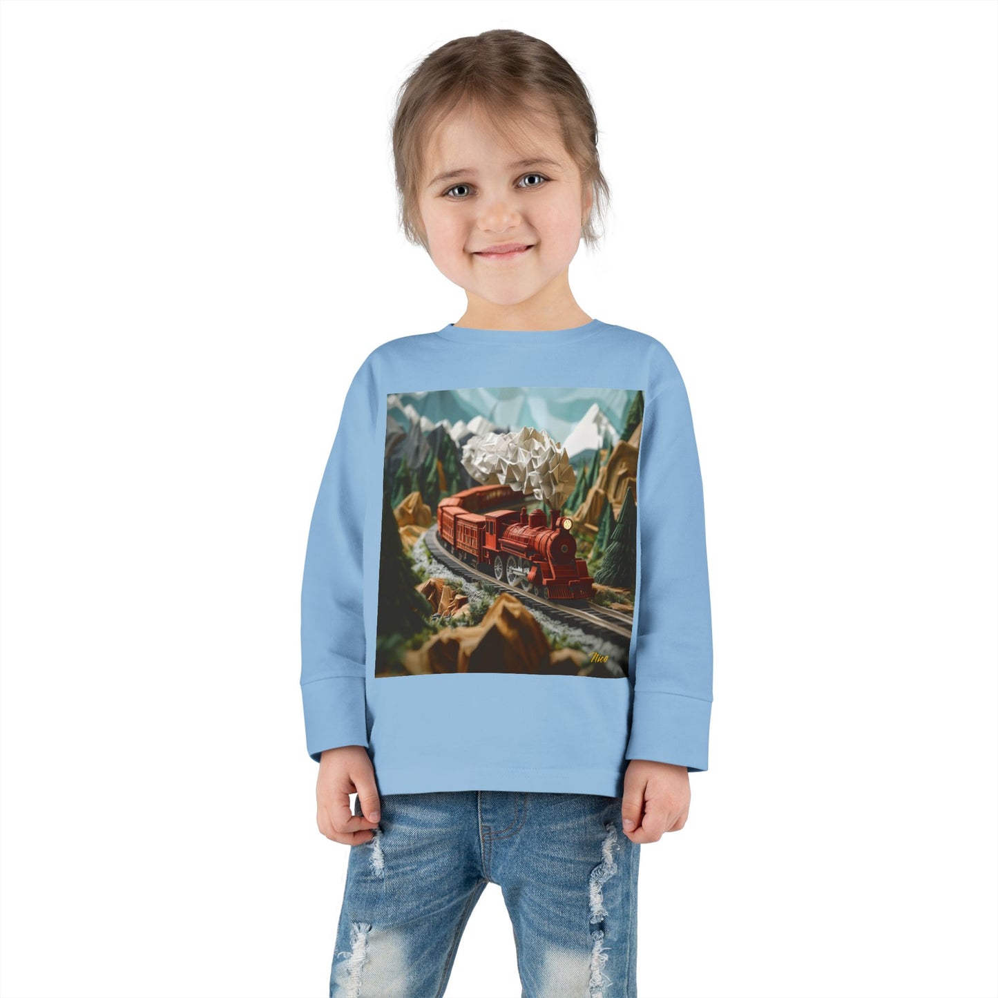 Orient Express Series Print #3 Toddler Long Sleeve Tee