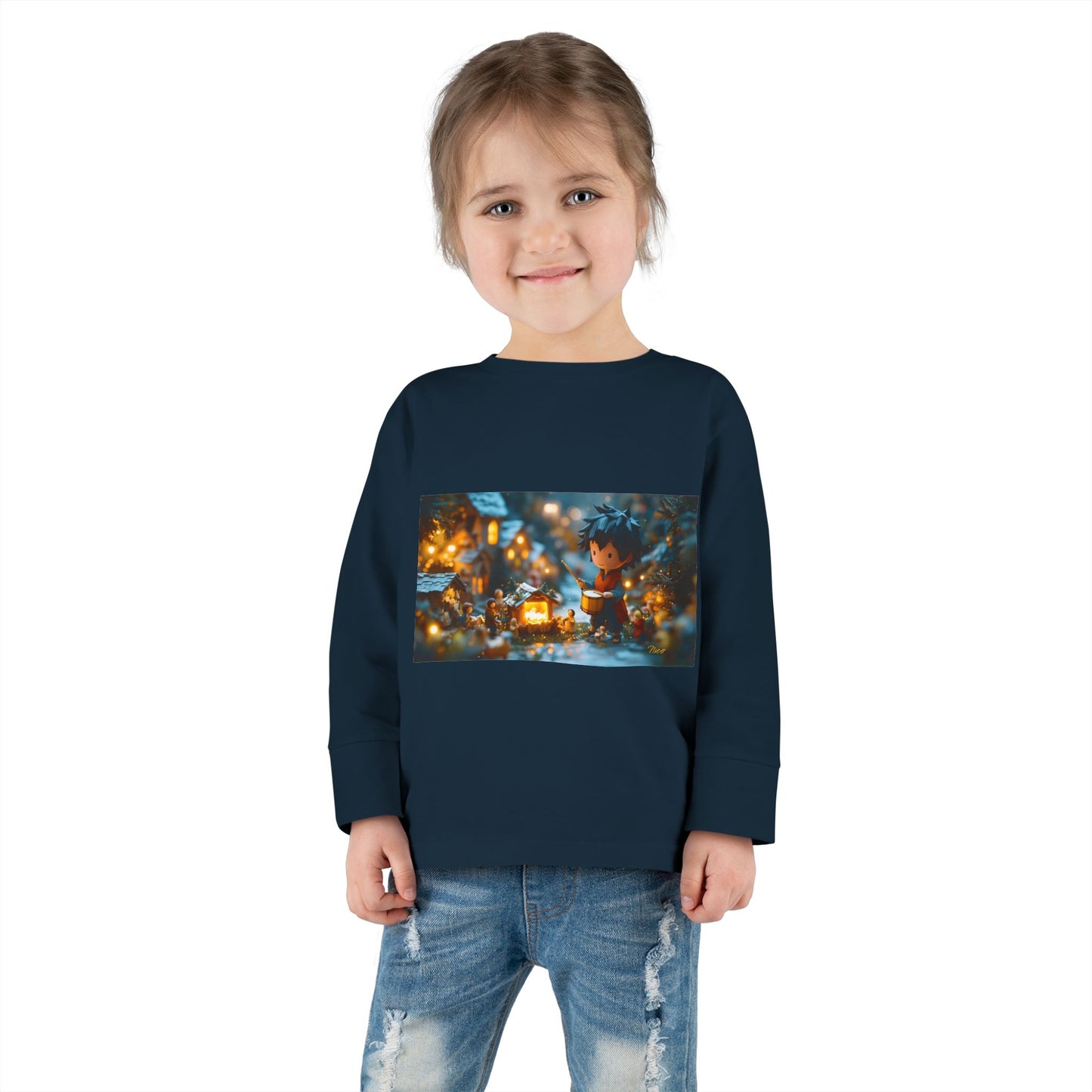 Chirstmas 2024 Series Print #8 Toddler Long Sleeve Tee