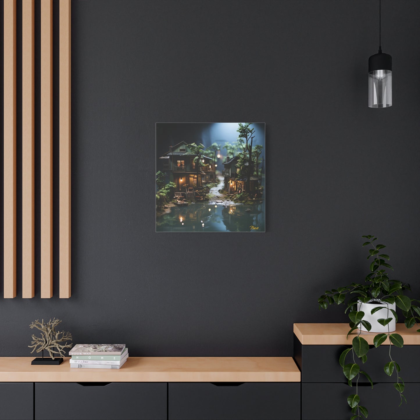 Born On A Bayou Print #3 - Streached Matte Canvas Print, 1.25" Thick