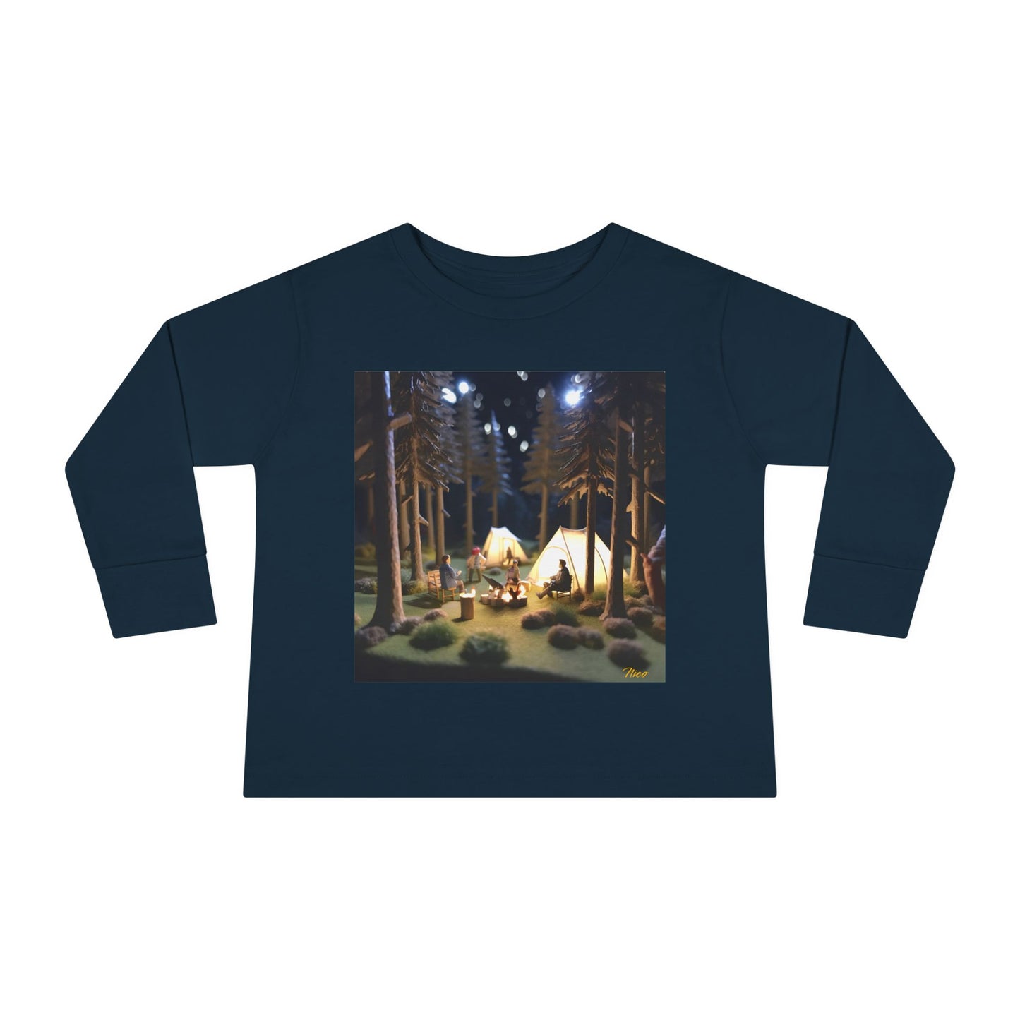 Under The Starry Skies Series Print #7 Toddler Long Sleeve Tee