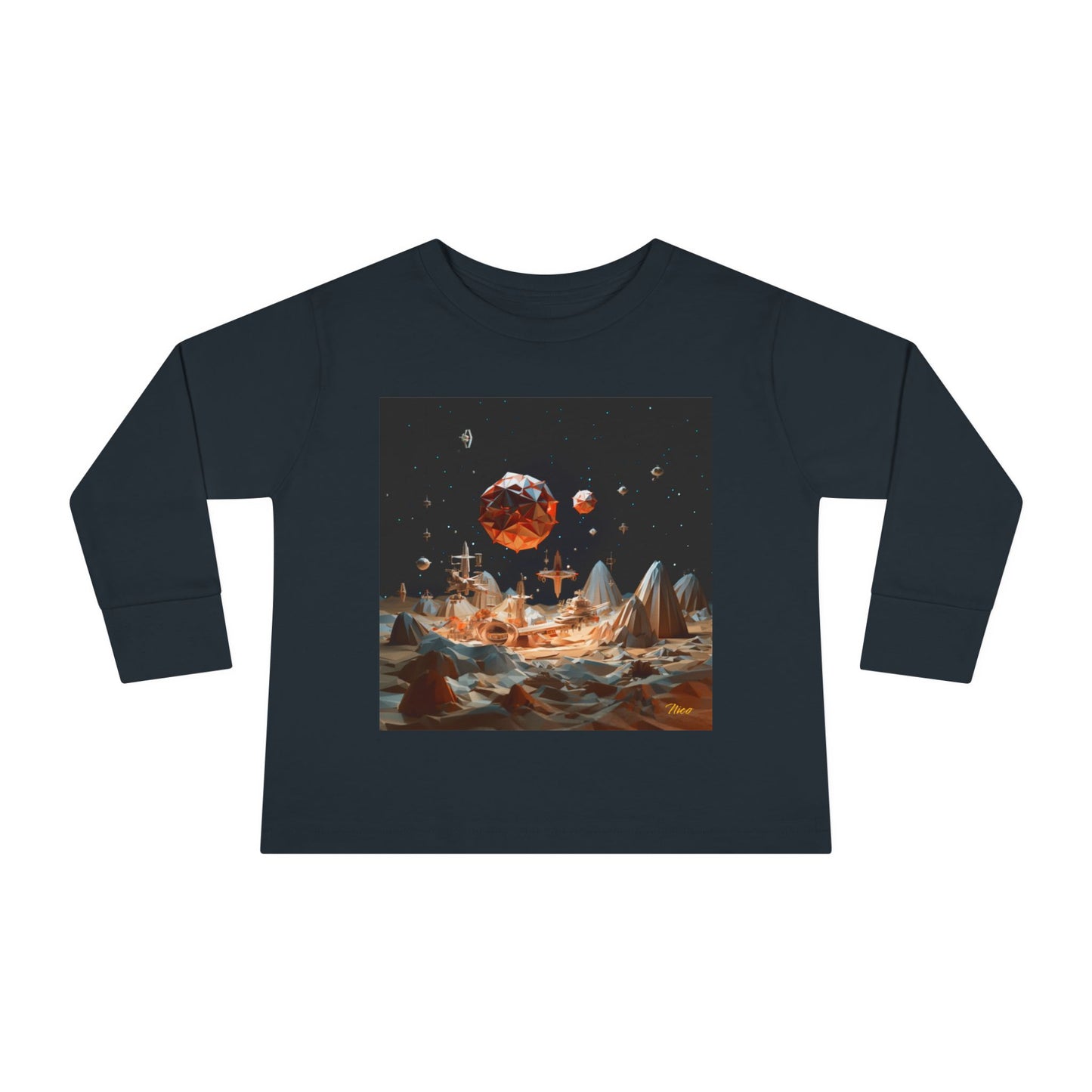 Elons' Dream Series Print #7 Toddler Long Sleeve Tee